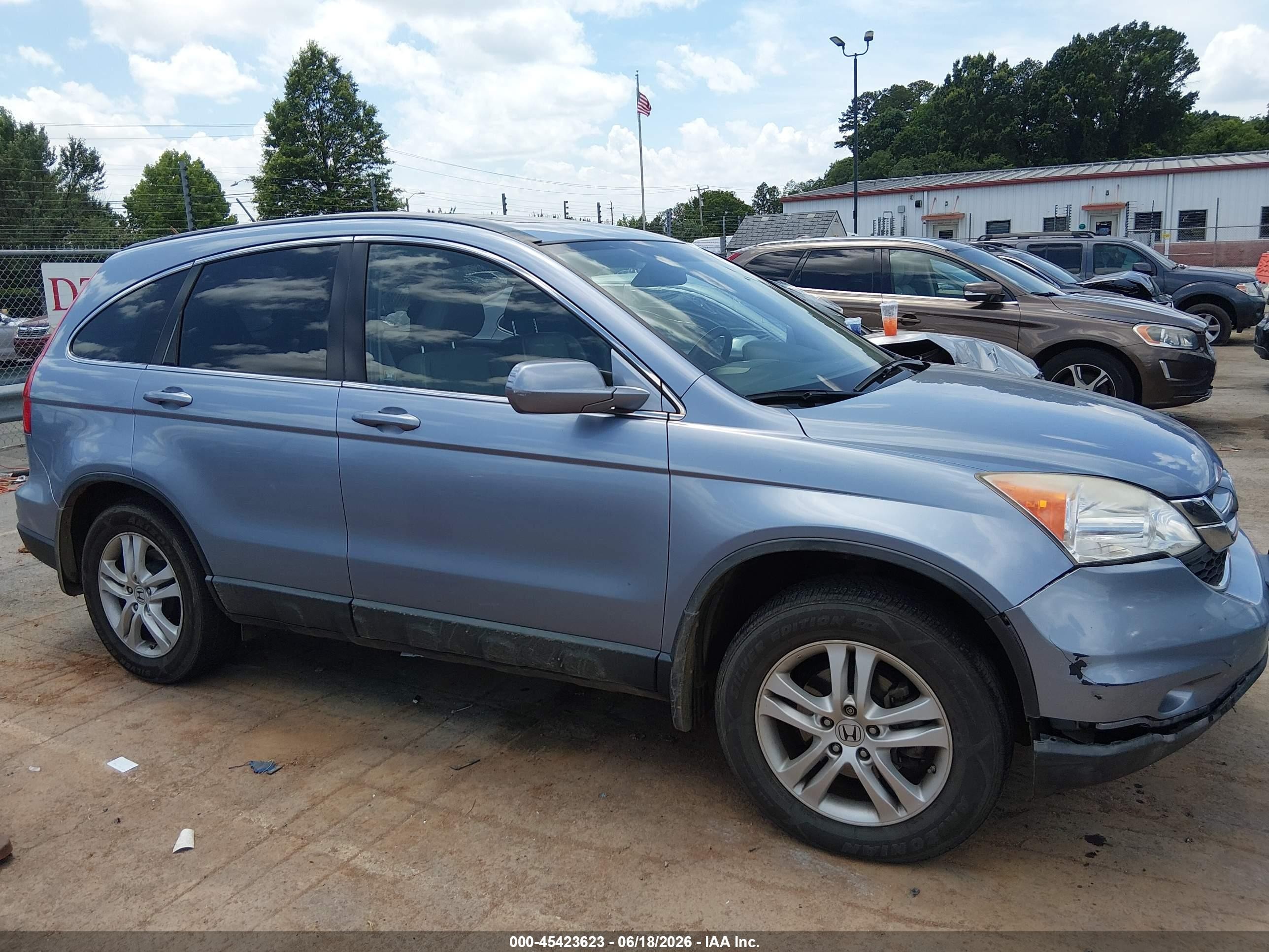 2011 Honda Cr-v Ex-l Light Blue vin: JHLRE3H70BC002072