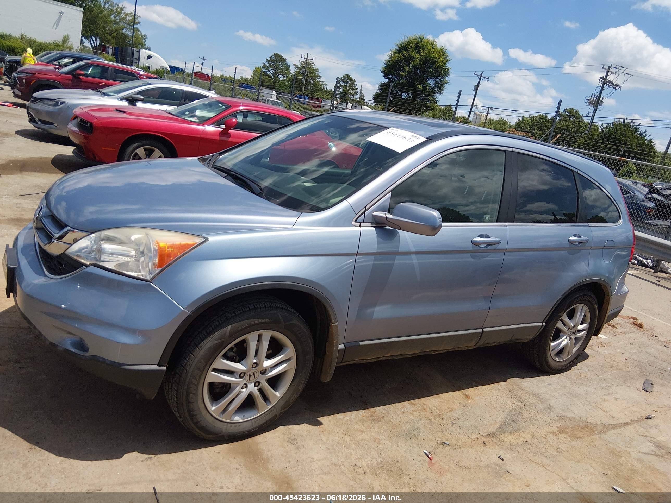 2011 Honda Cr-v Ex-l Light Blue vin: JHLRE3H70BC002072