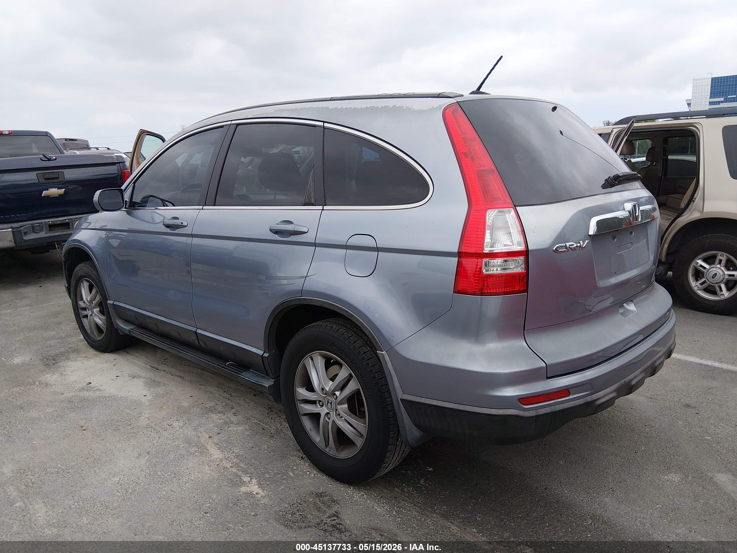 2011 Honda Cr-v Ex-l Blue vin: JHLRE3H70BC006381