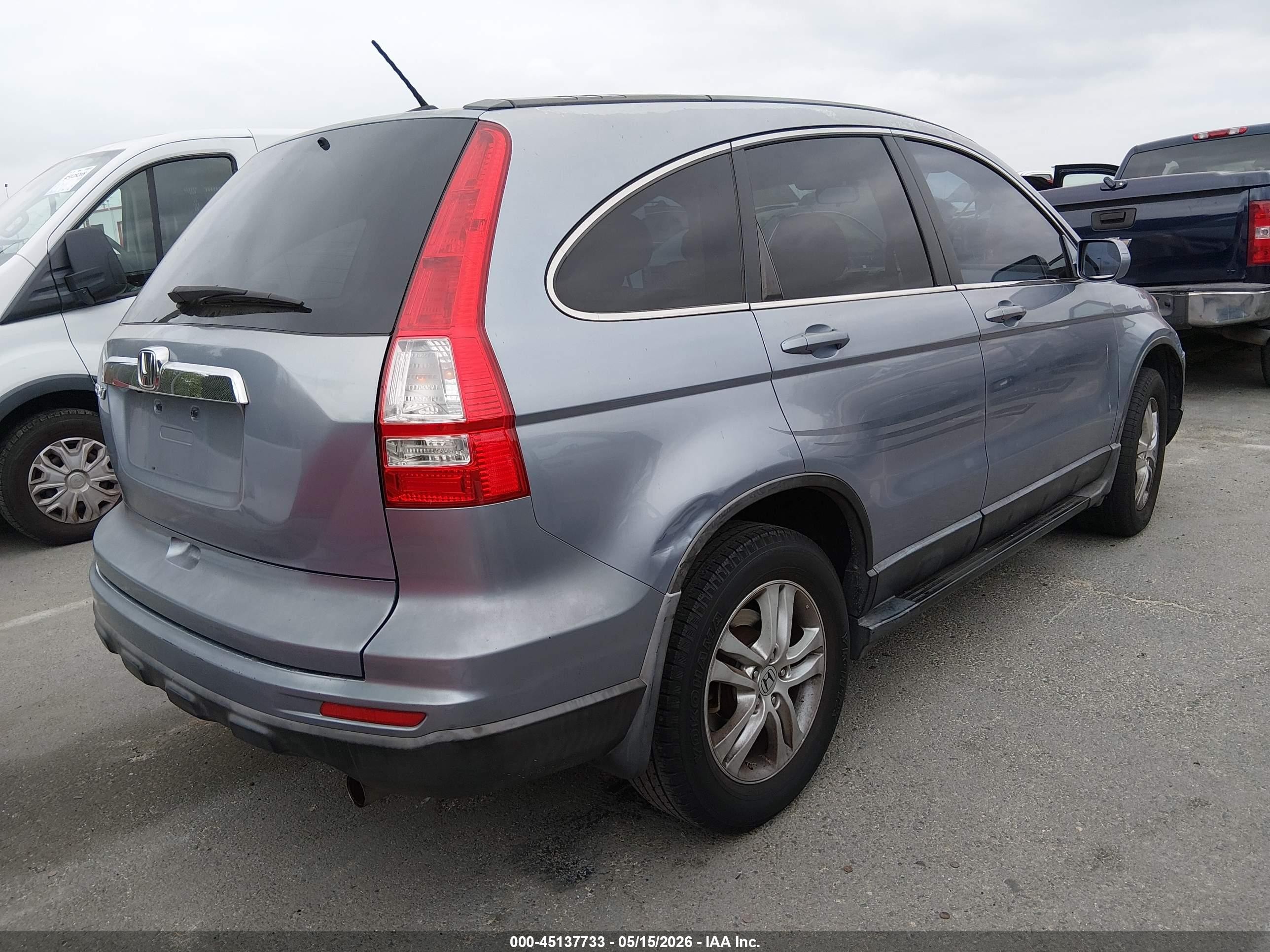 2011 Honda Cr-v Ex-l Blue vin: JHLRE3H70BC006381