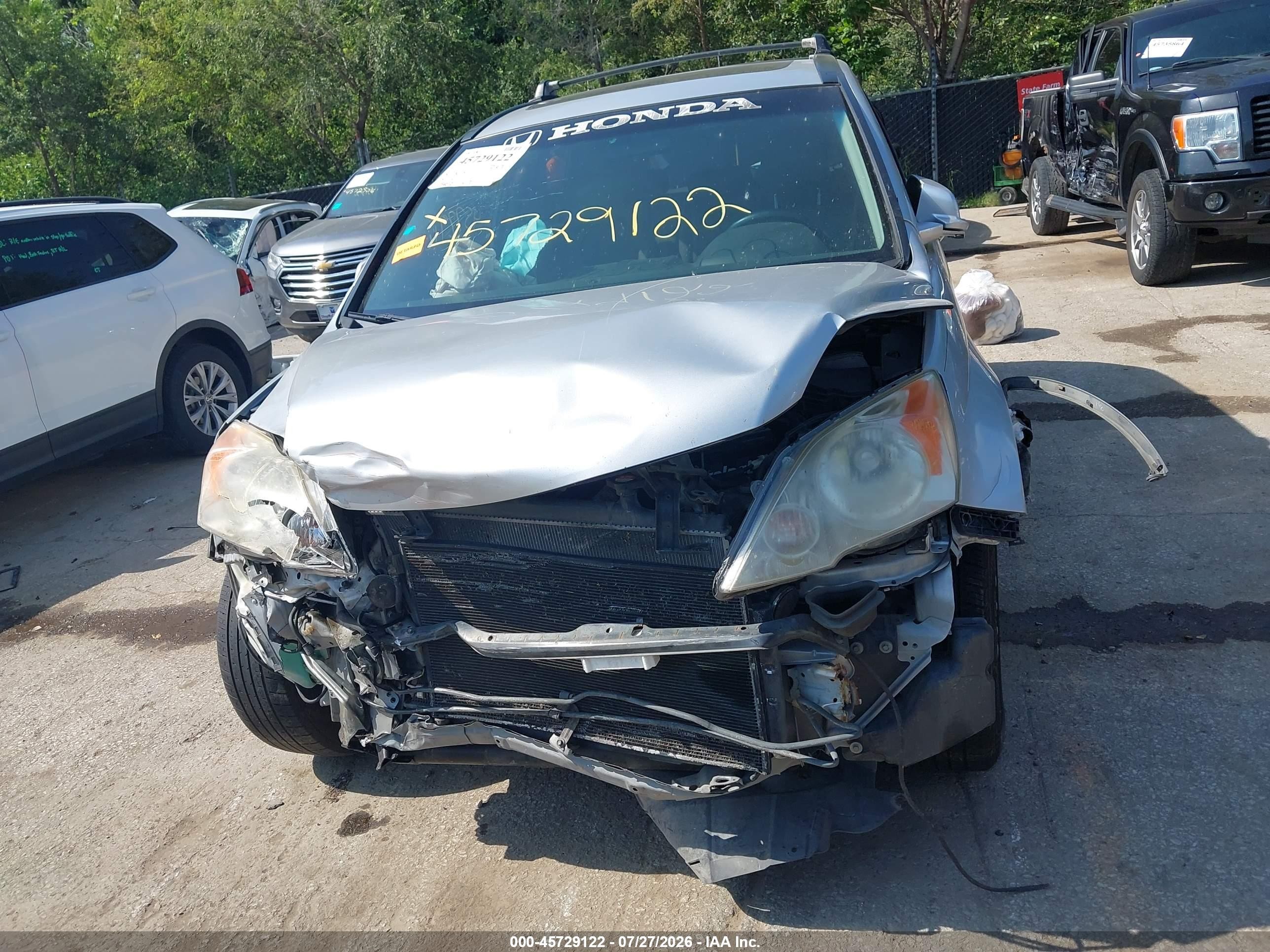 2010 Honda Cr-v Ex-l Silver vin: JHLRE3H71AC003536