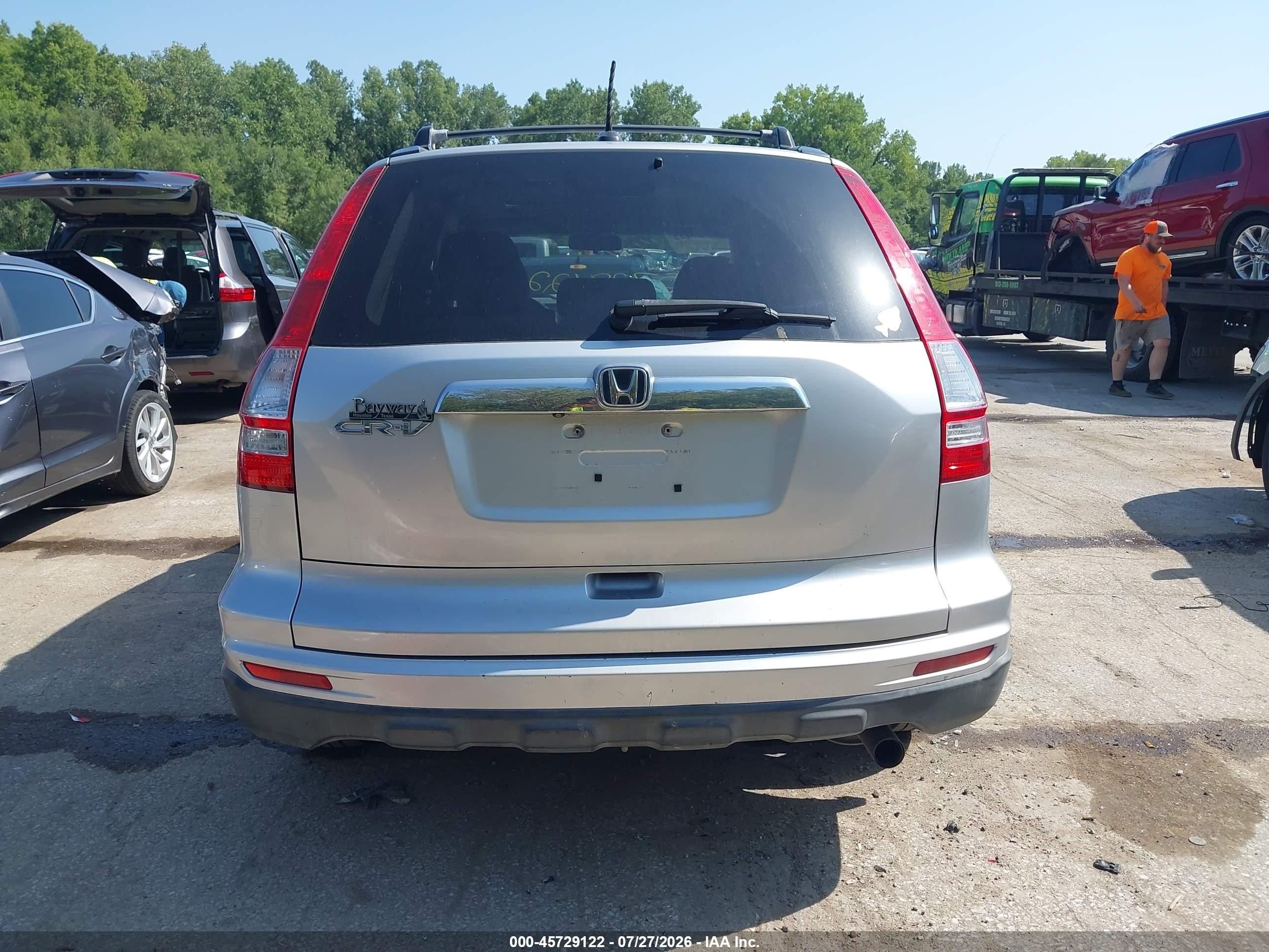 2010 Honda Cr-v Ex-l Silver vin: JHLRE3H71AC003536