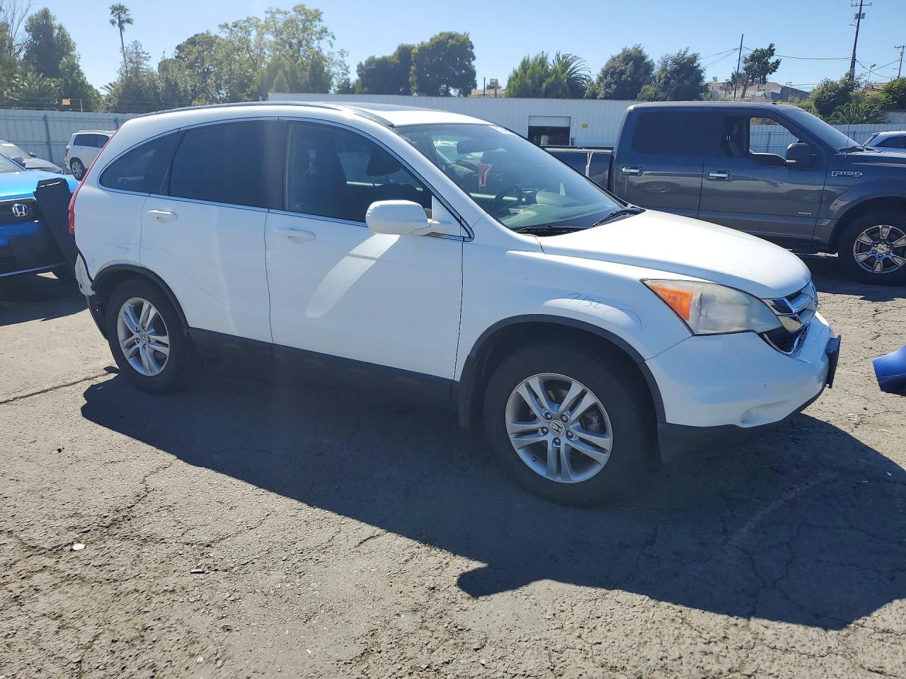 2010 Honda Cr-v Exl White vin: JHLRE3H71AC004511