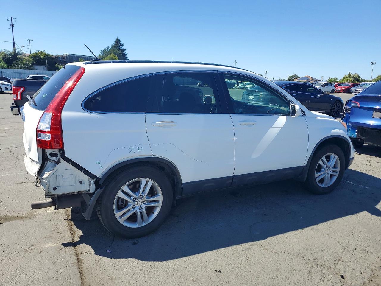 2010 Honda Cr-v Exl White vin: JHLRE3H71AC004511