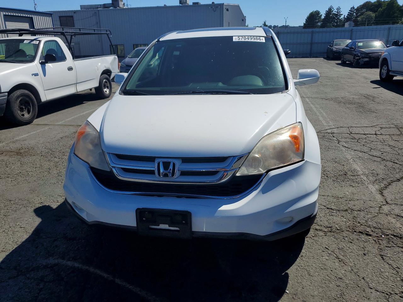 2010 Honda Cr-v Exl White vin: JHLRE3H71AC004511