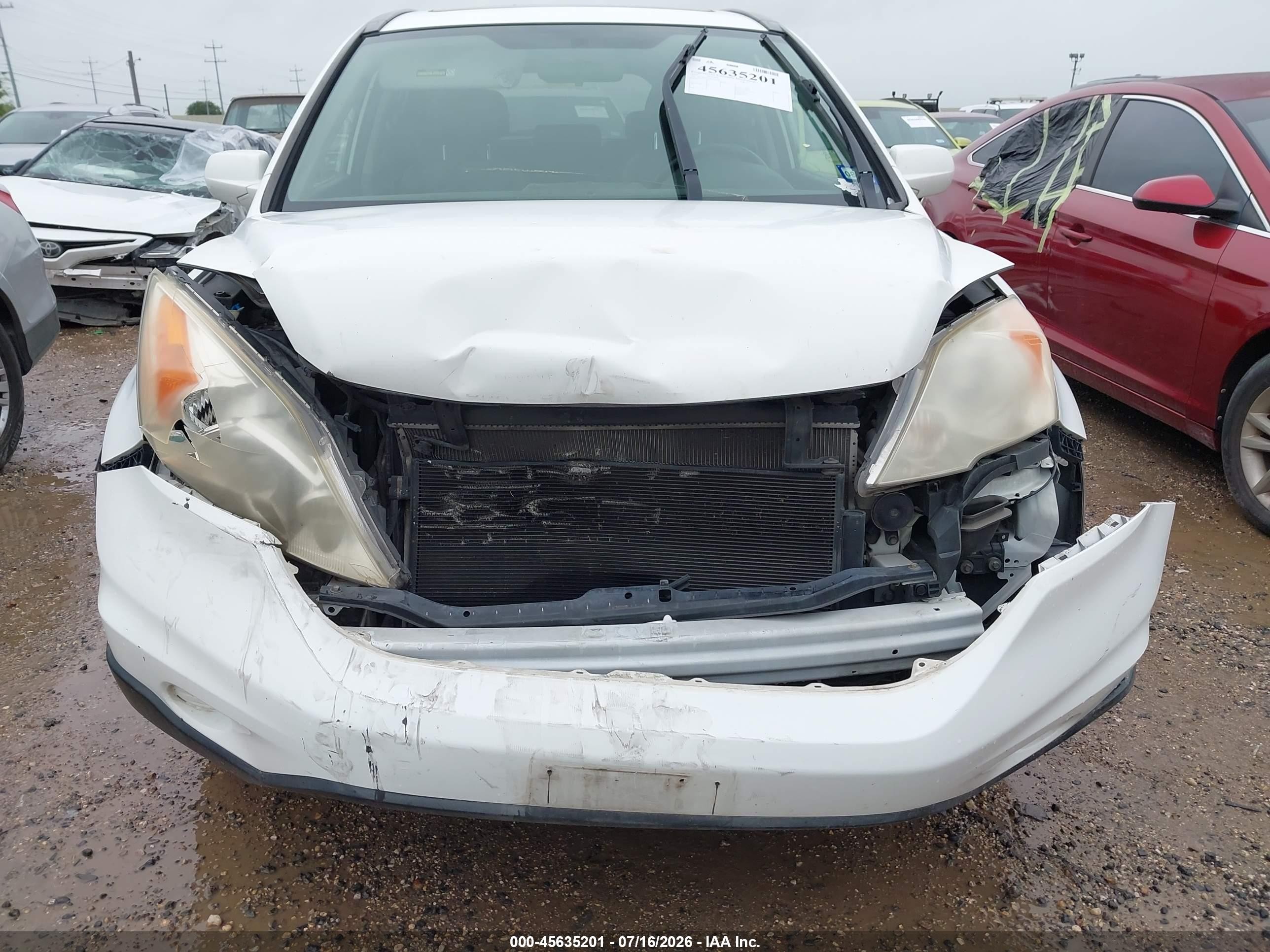 2010 Honda Cr-v Ex-l Белый vin: JHLRE3H71AC009529