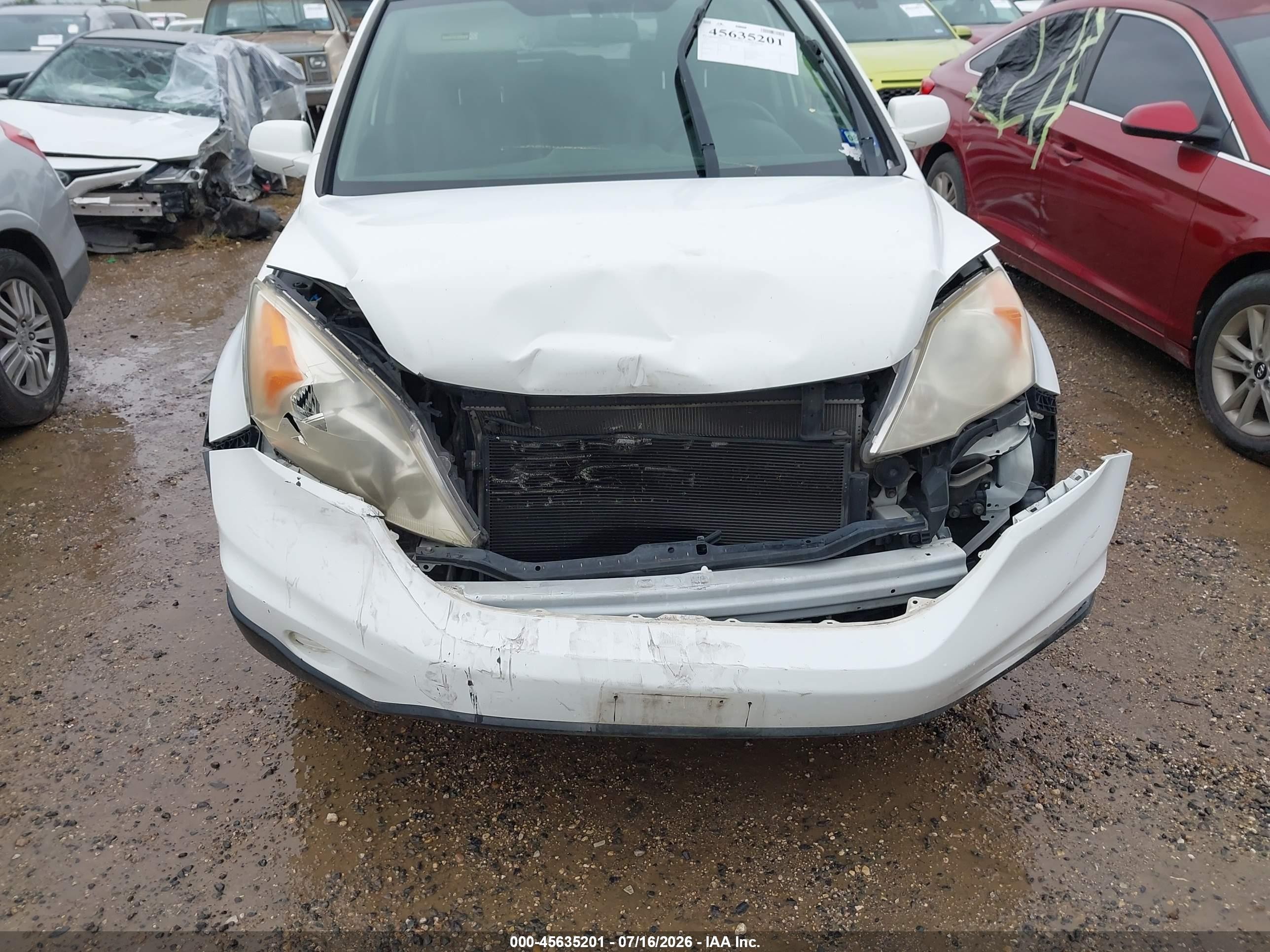 2010 Honda Cr-v Ex-l Белый vin: JHLRE3H71AC009529
