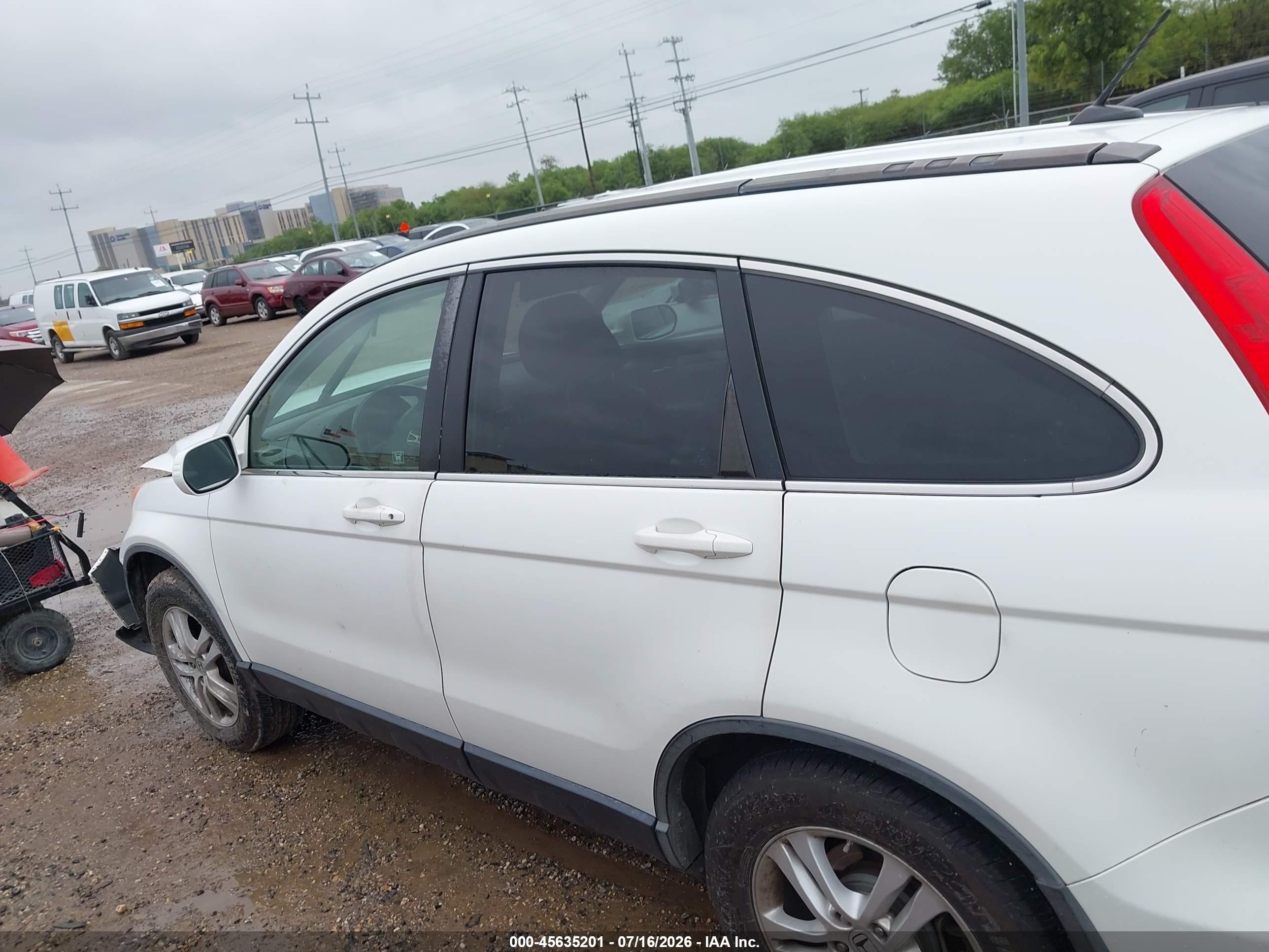 2010 Honda Cr-v Ex-l Белый vin: JHLRE3H71AC009529