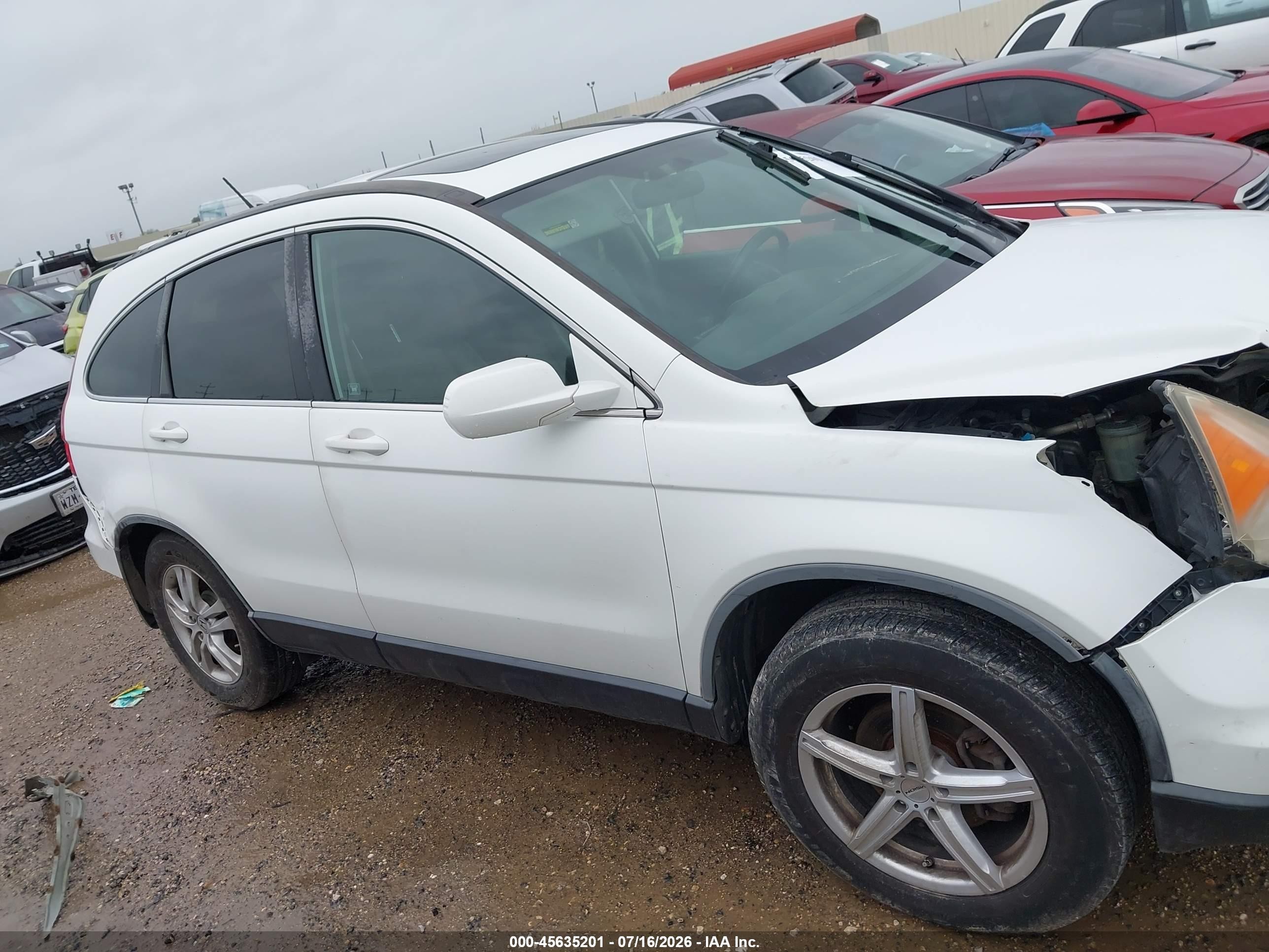 2010 Honda Cr-v Ex-l Белый vin: JHLRE3H71AC009529