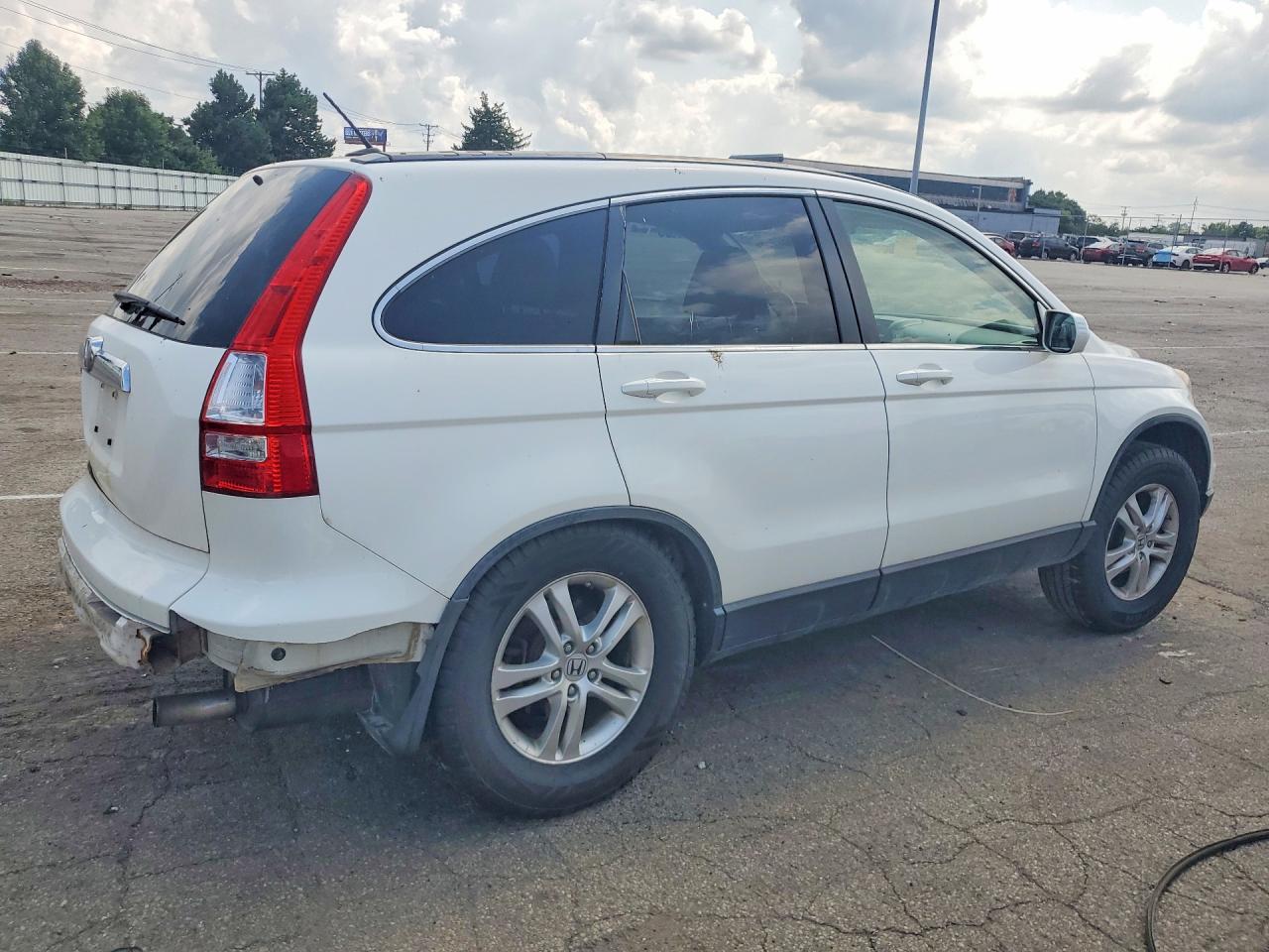 2011 Honda Cr-v Exl White vin: JHLRE3H71BC004414