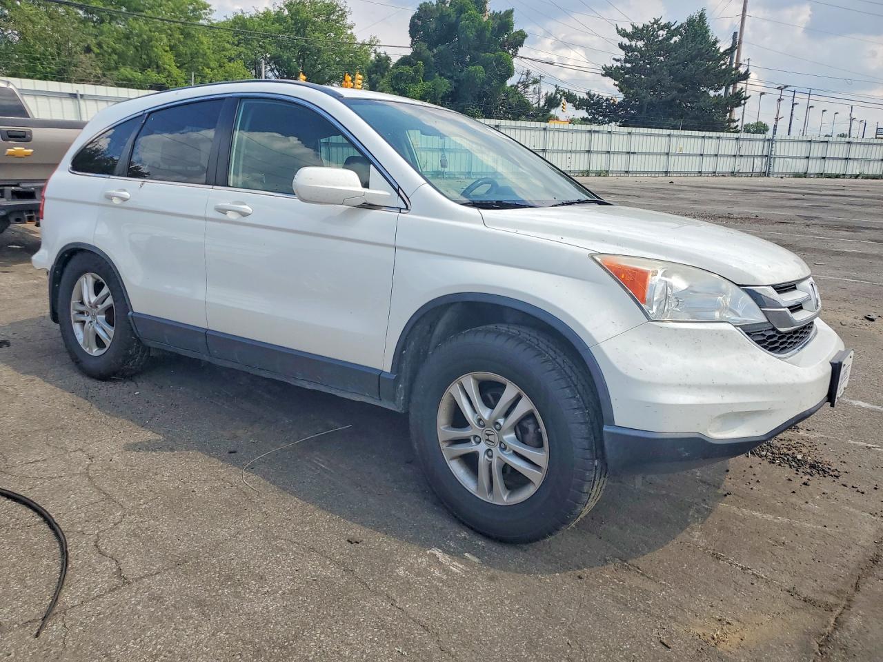 2011 Honda Cr-v Exl White vin: JHLRE3H71BC004414