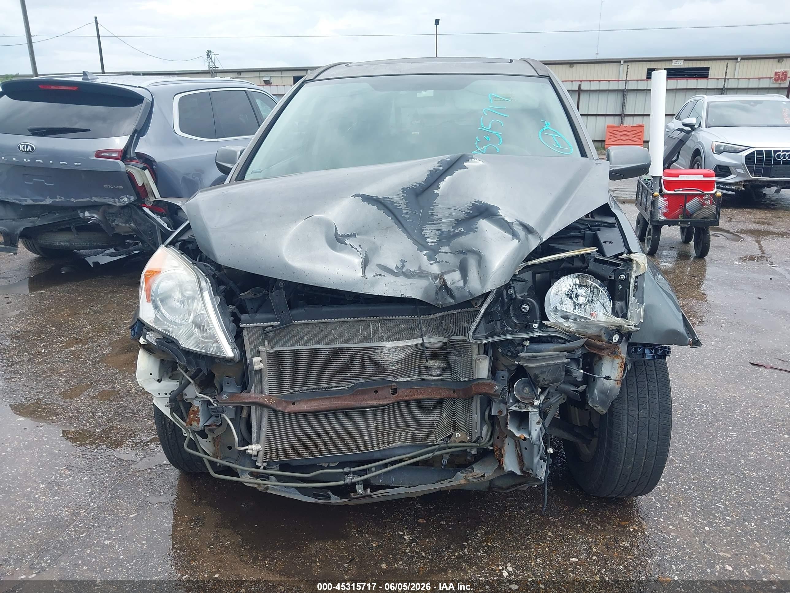 2010 Honda Cr-v Ex-l Gray vin: JHLRE3H72AC006428