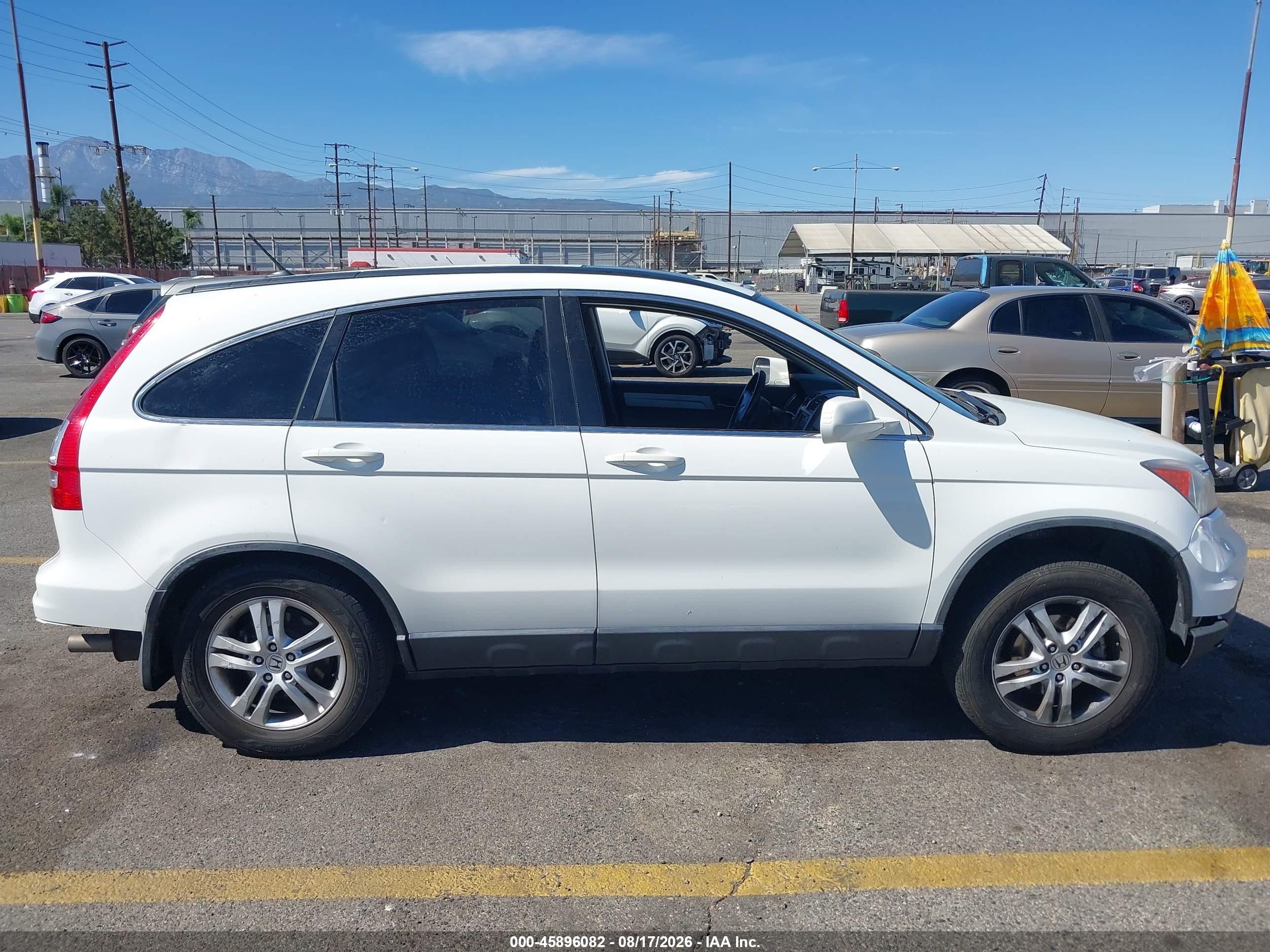 2010 Honda Cr-v Ex-l White vin: JHLRE3H72AC008809