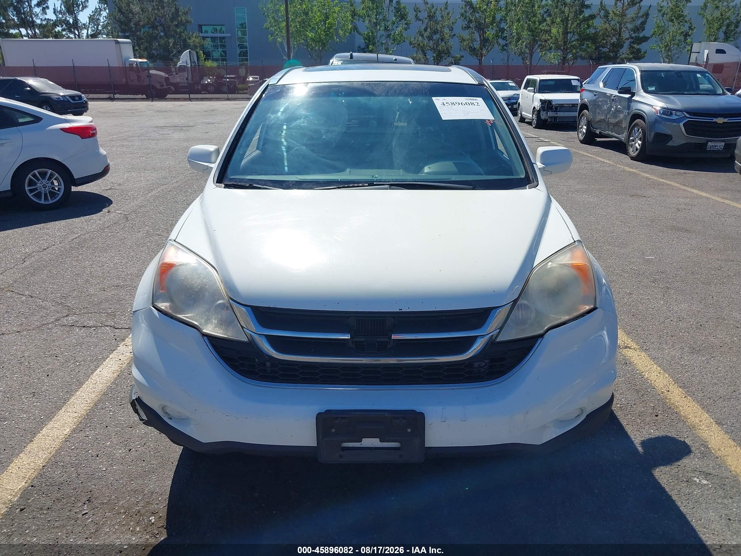 2010 Honda Cr-v Ex-l White vin: JHLRE3H72AC008809
