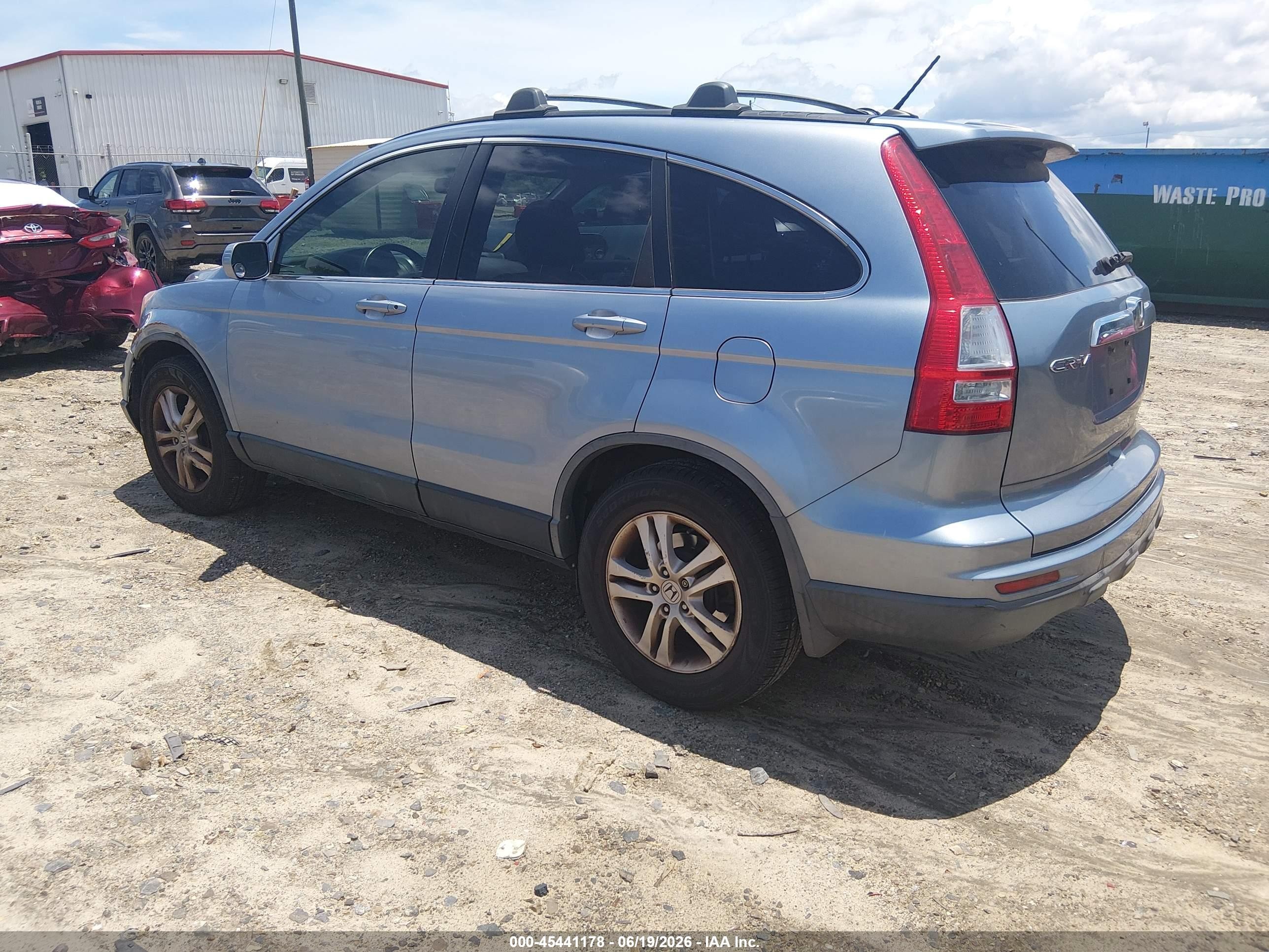 2010 Honda Cr-v Ex-l Blue vin: JHLRE3H73AC004946