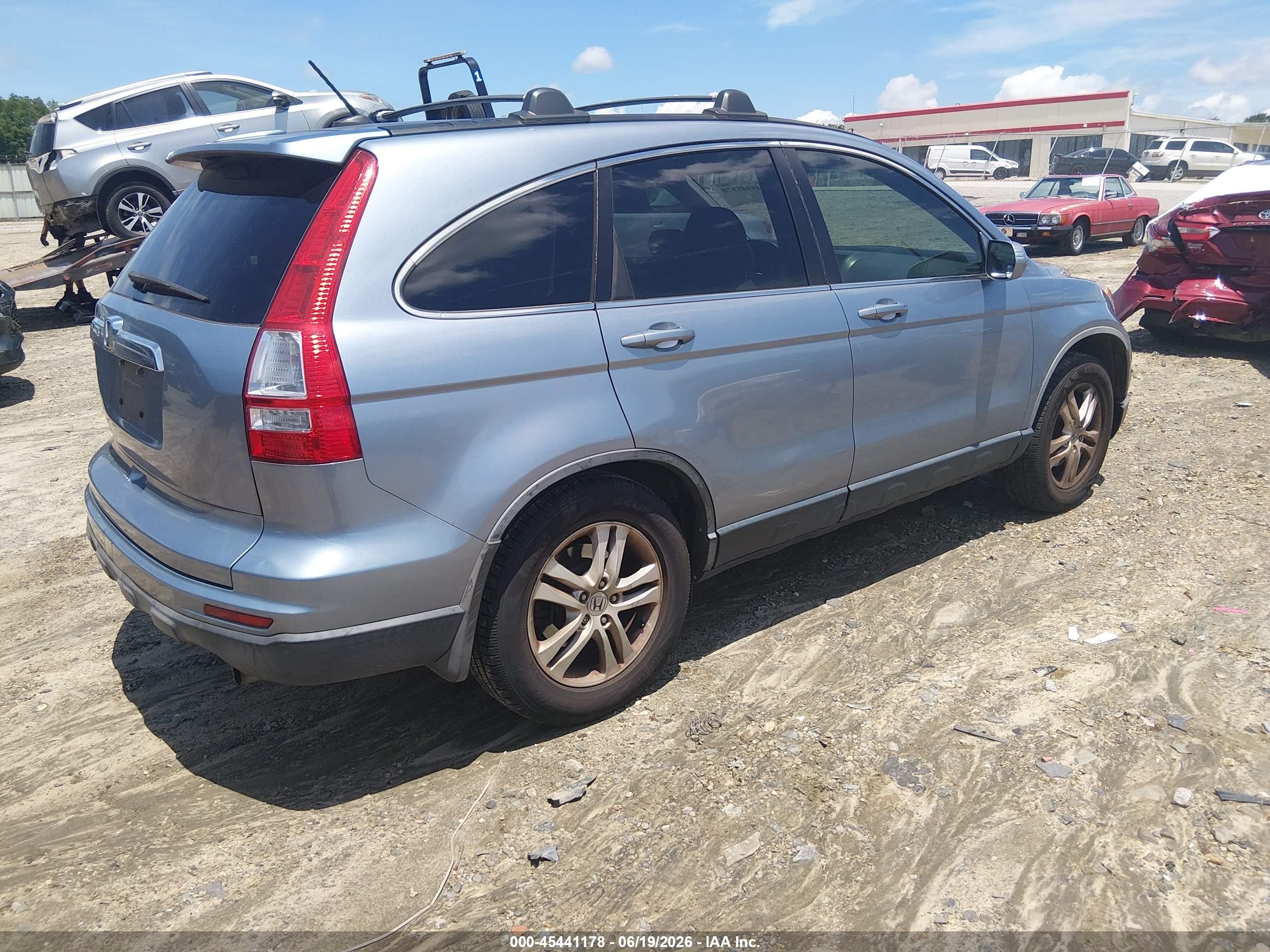 2010 Honda Cr-v Ex-l Blue vin: JHLRE3H73AC004946