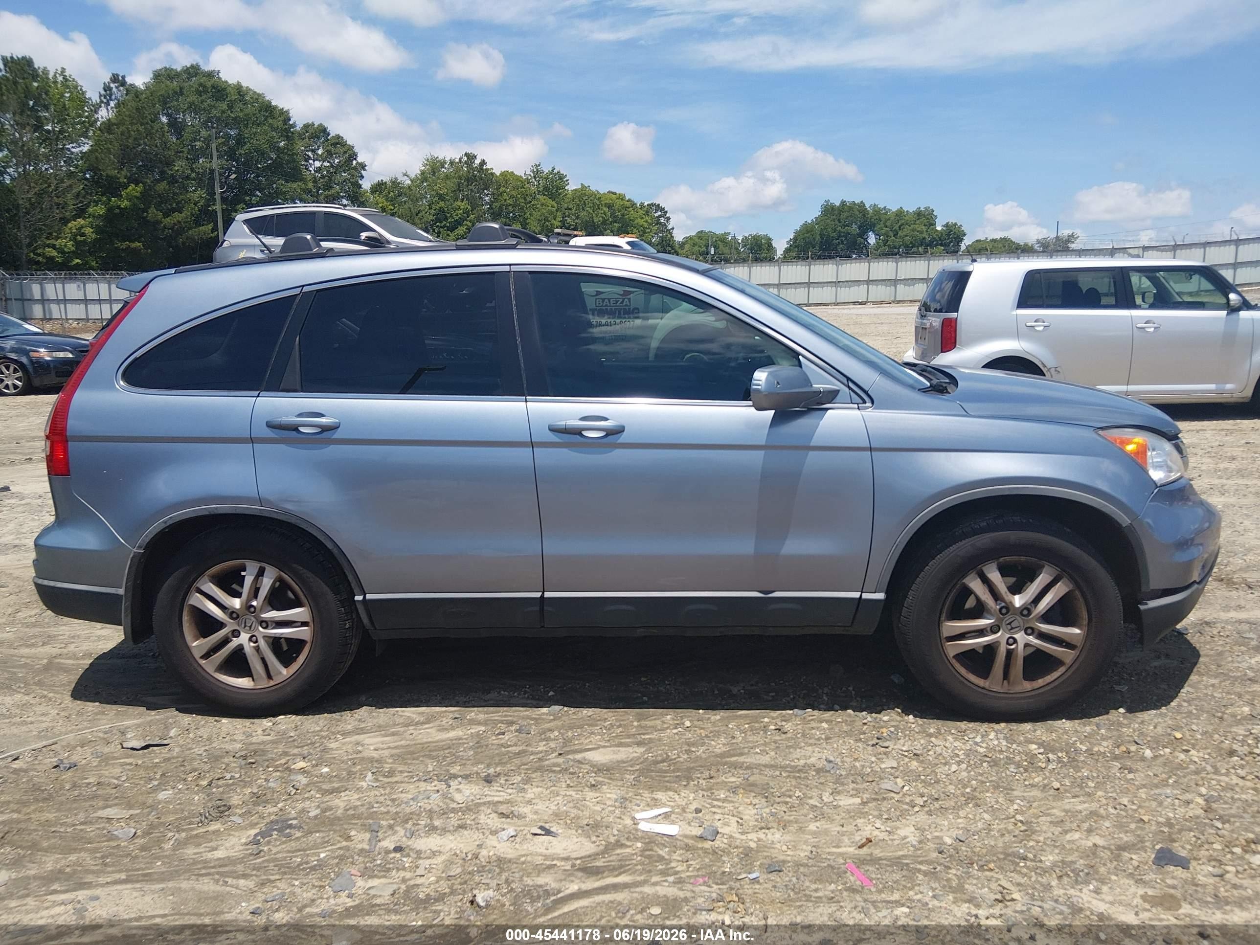 2010 Honda Cr-v Ex-l Blue vin: JHLRE3H73AC004946