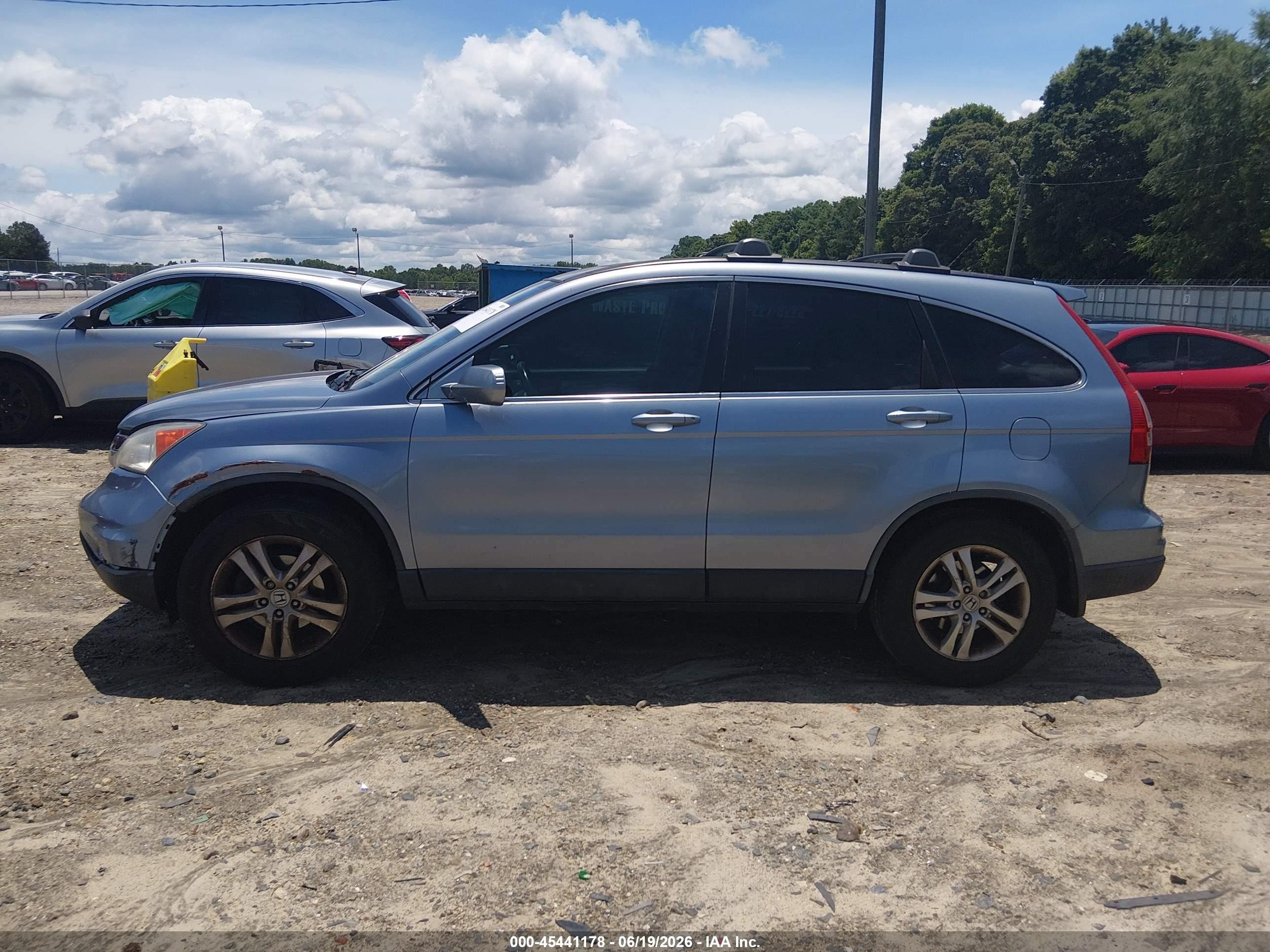 2010 Honda Cr-v Ex-l Blue vin: JHLRE3H73AC004946