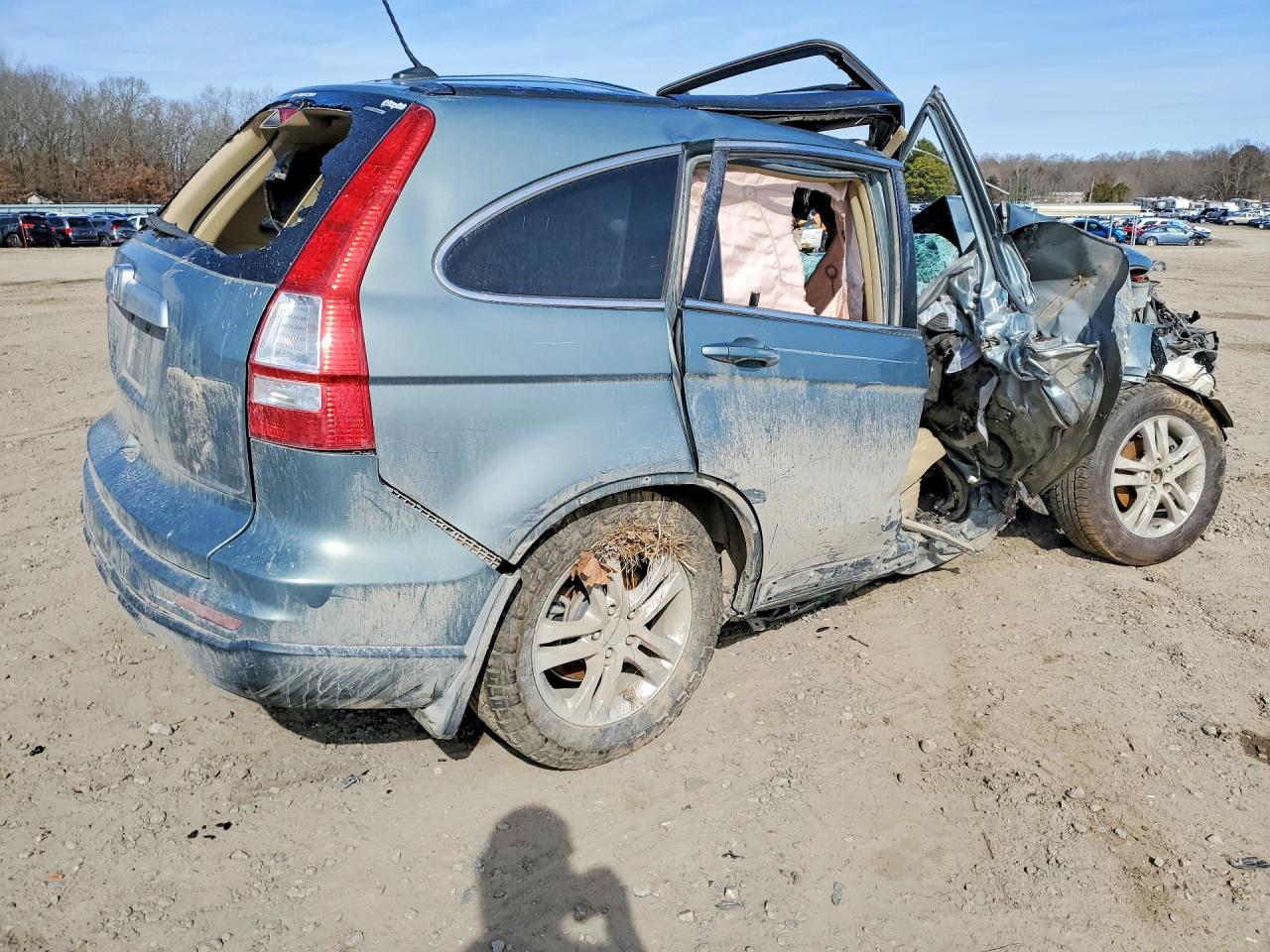 2010 Honda Cr-v Exl Green vin: JHLRE3H73AC006003