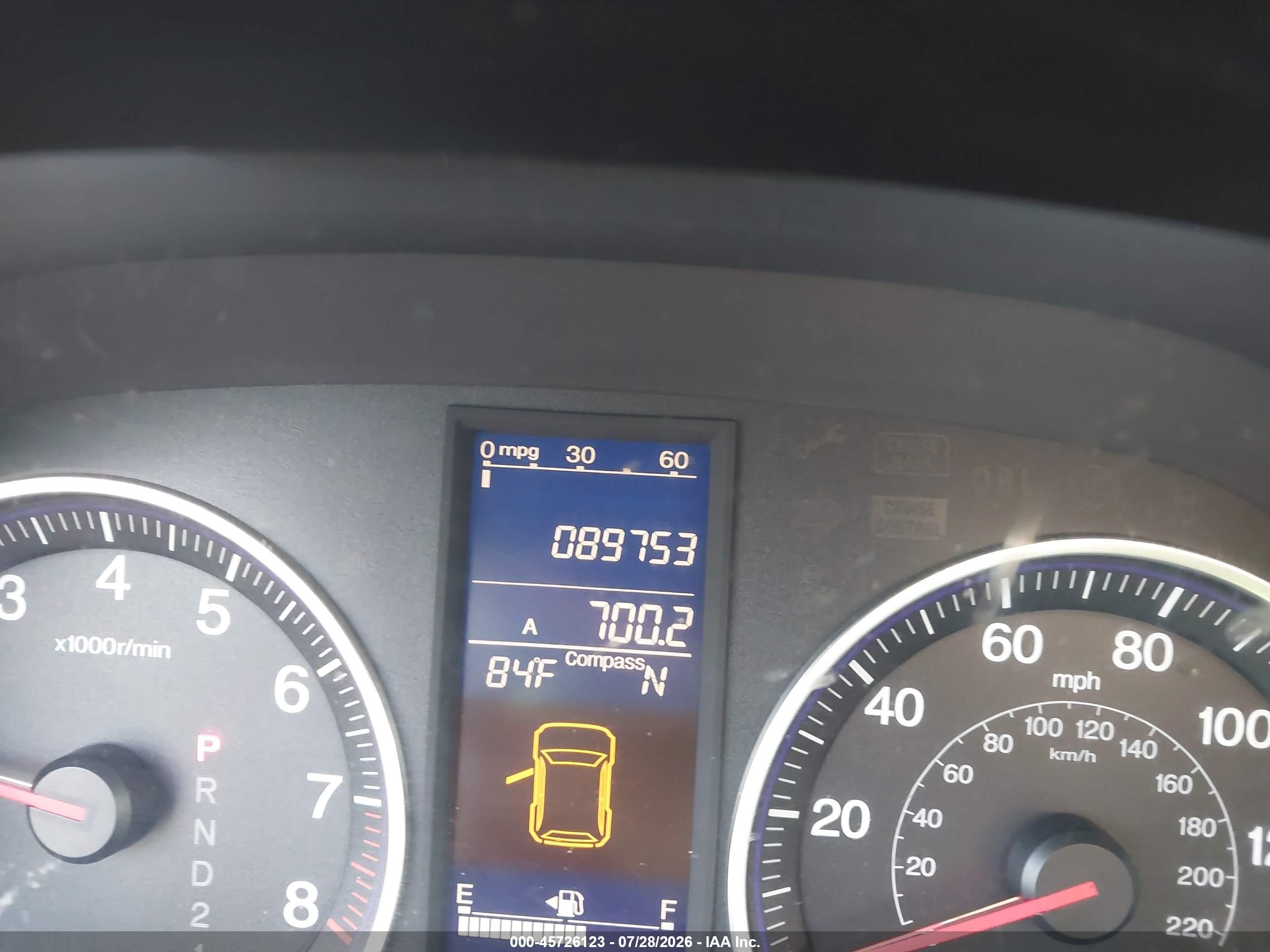 2010 Honda Cr-v Ex-l Gray vin: JHLRE3H73AC007815