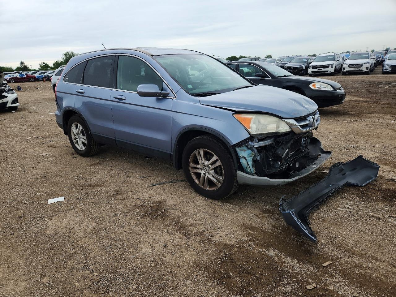 2010 Honda Cr-v Exl Blue vin: JHLRE3H73AC008446
