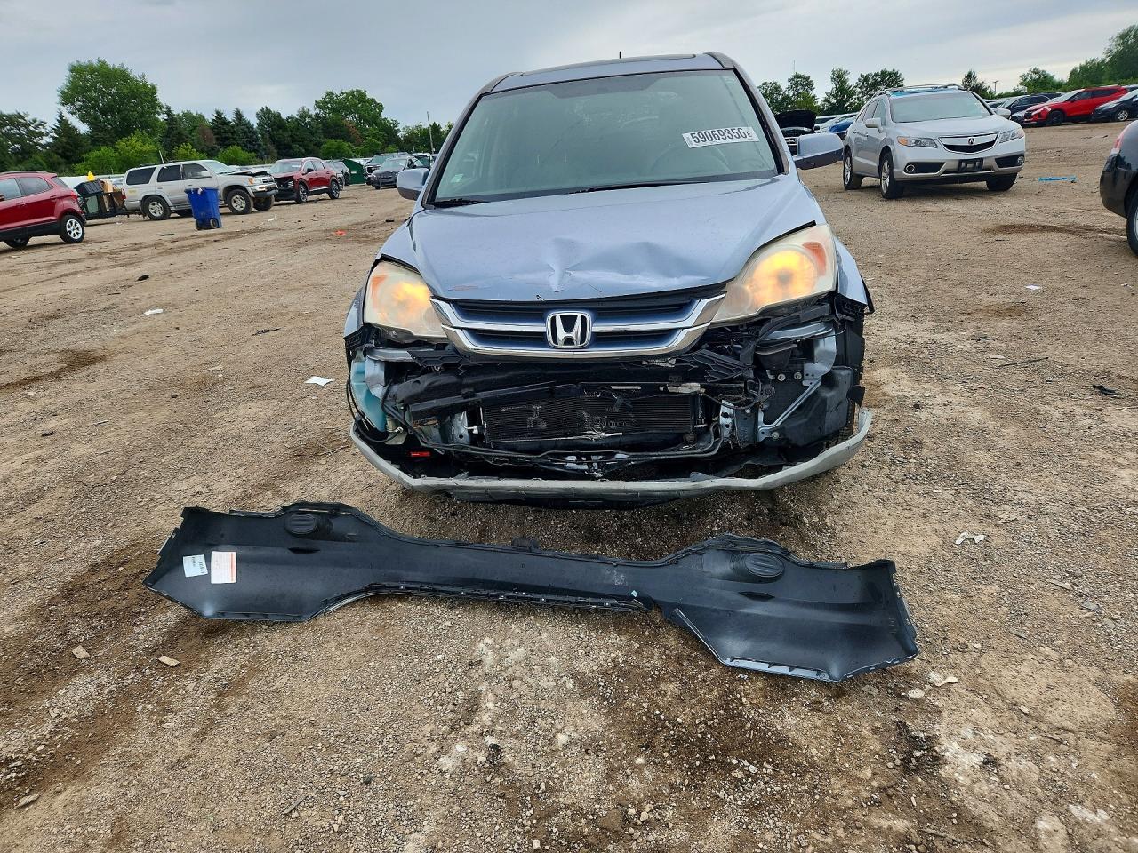2010 Honda Cr-v Exl Blue vin: JHLRE3H73AC008446