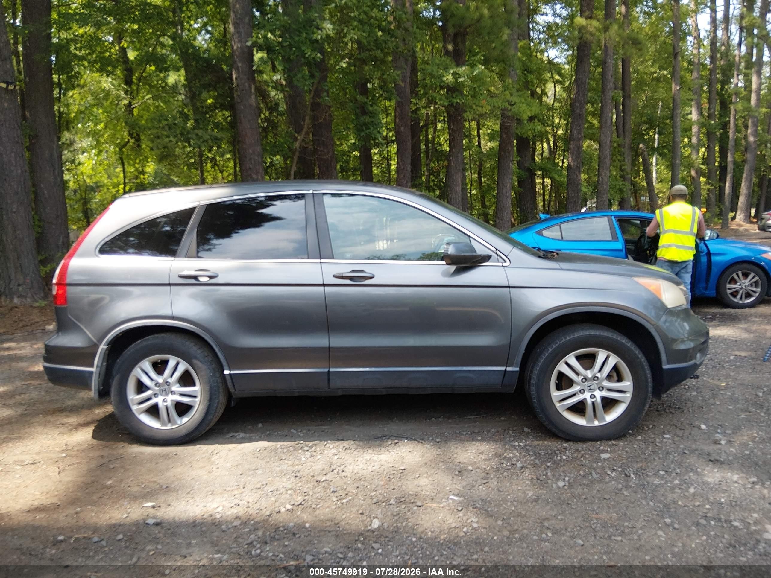 2011 Honda Cr-v Ex-l Gray vin: JHLRE3H73BC000302