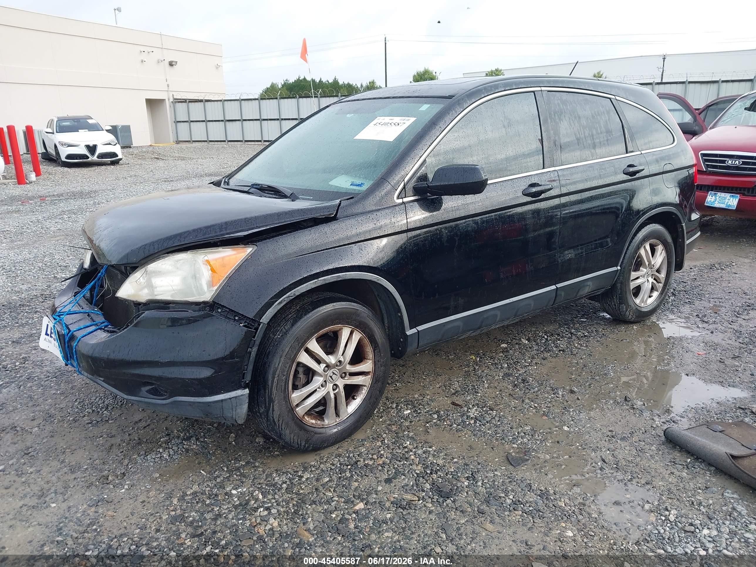 2011 Honda Cr-v Ex-l Black vin: JHLRE3H73BC003586
