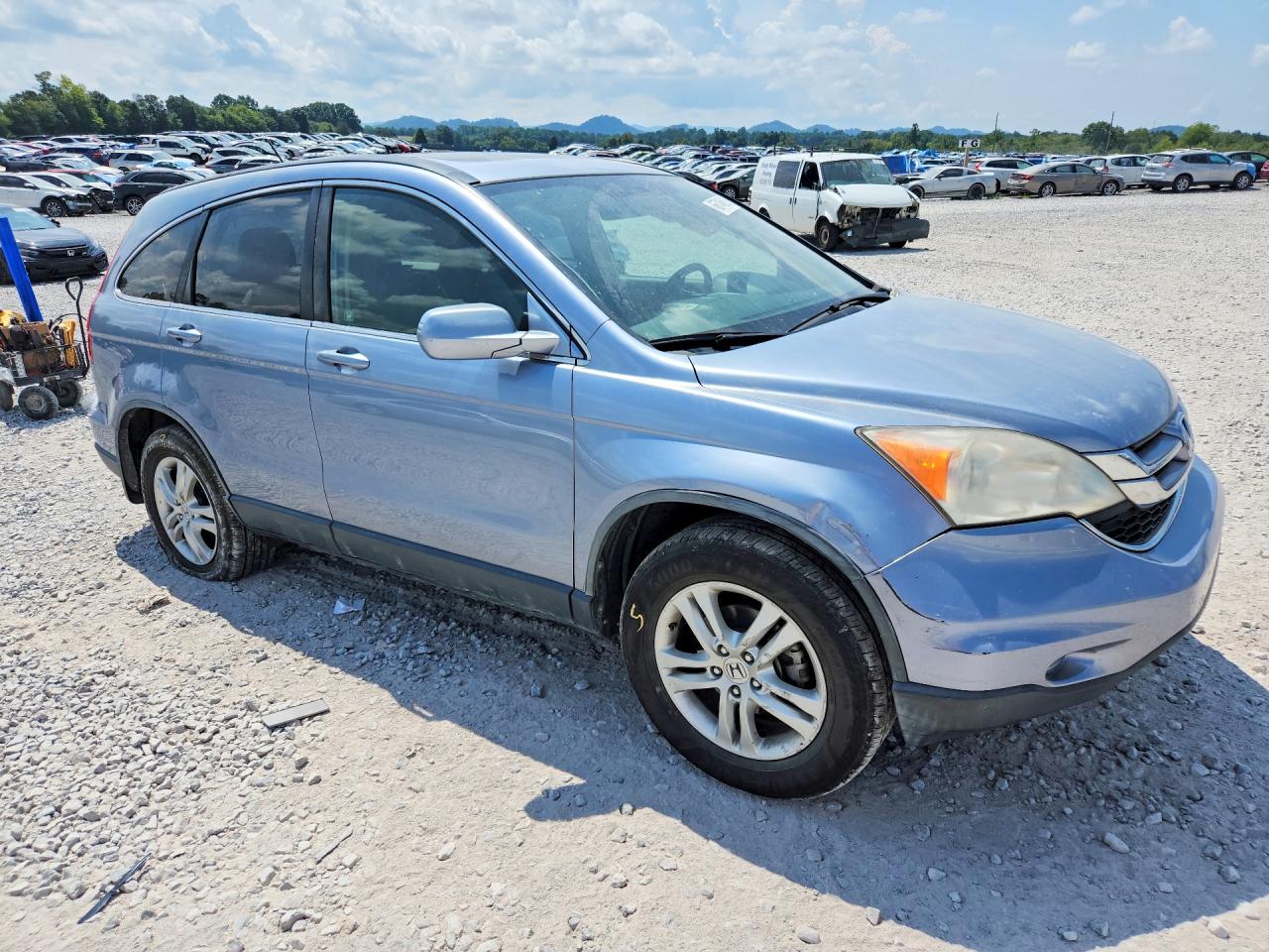 2011 Honda Cr-v Exl Blue vin: JHLRE3H74BC005279