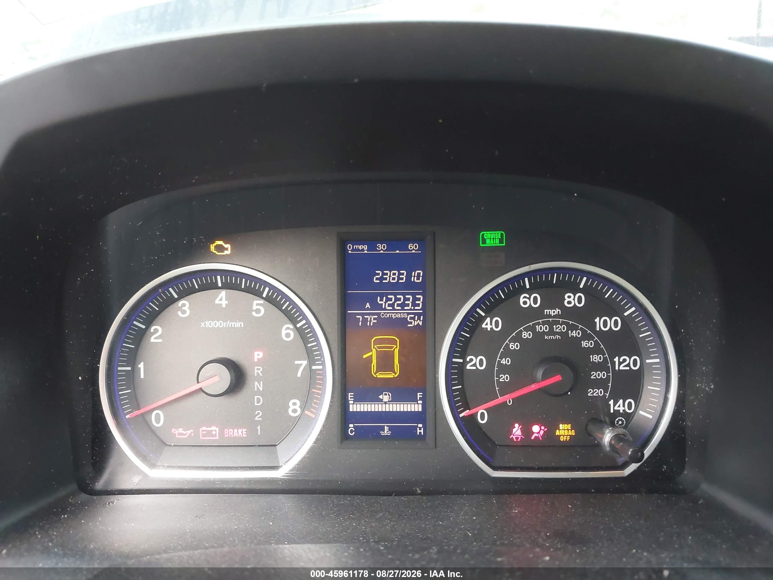 2011 Honda Cr-v Ex-l Black vin: JHLRE3H74BC013074