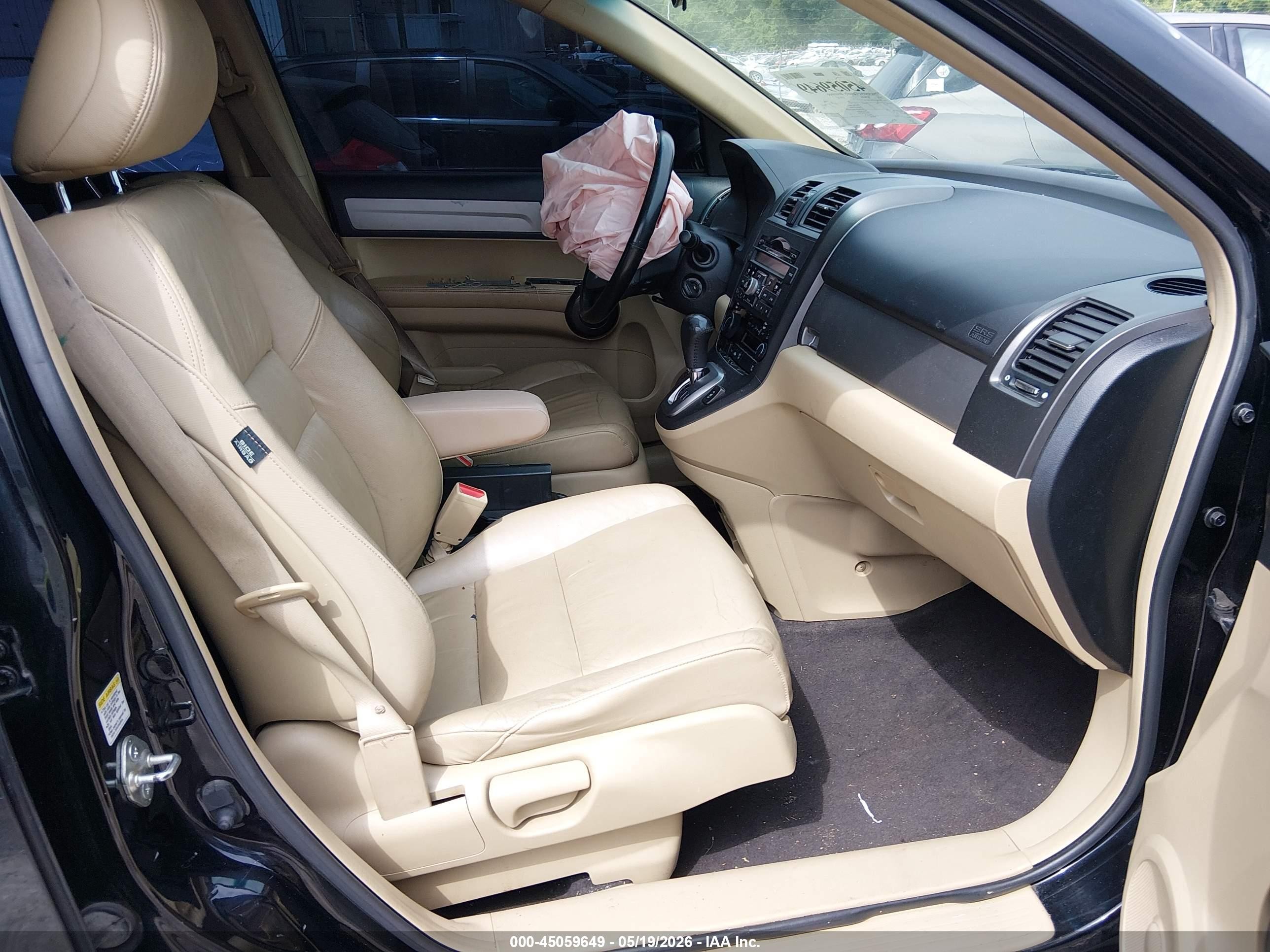 2011 Honda Cr-v Ex-l Black vin: JHLRE3H75BC001158
