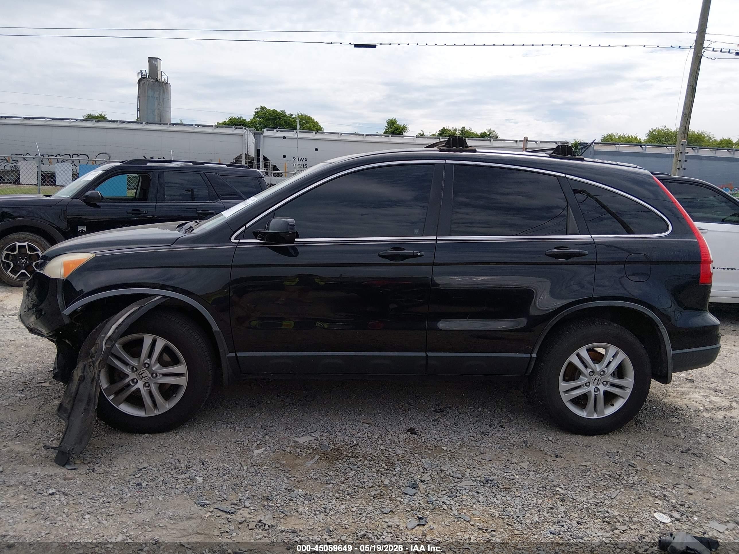 2011 Honda Cr-v Ex-l Black vin: JHLRE3H75BC001158