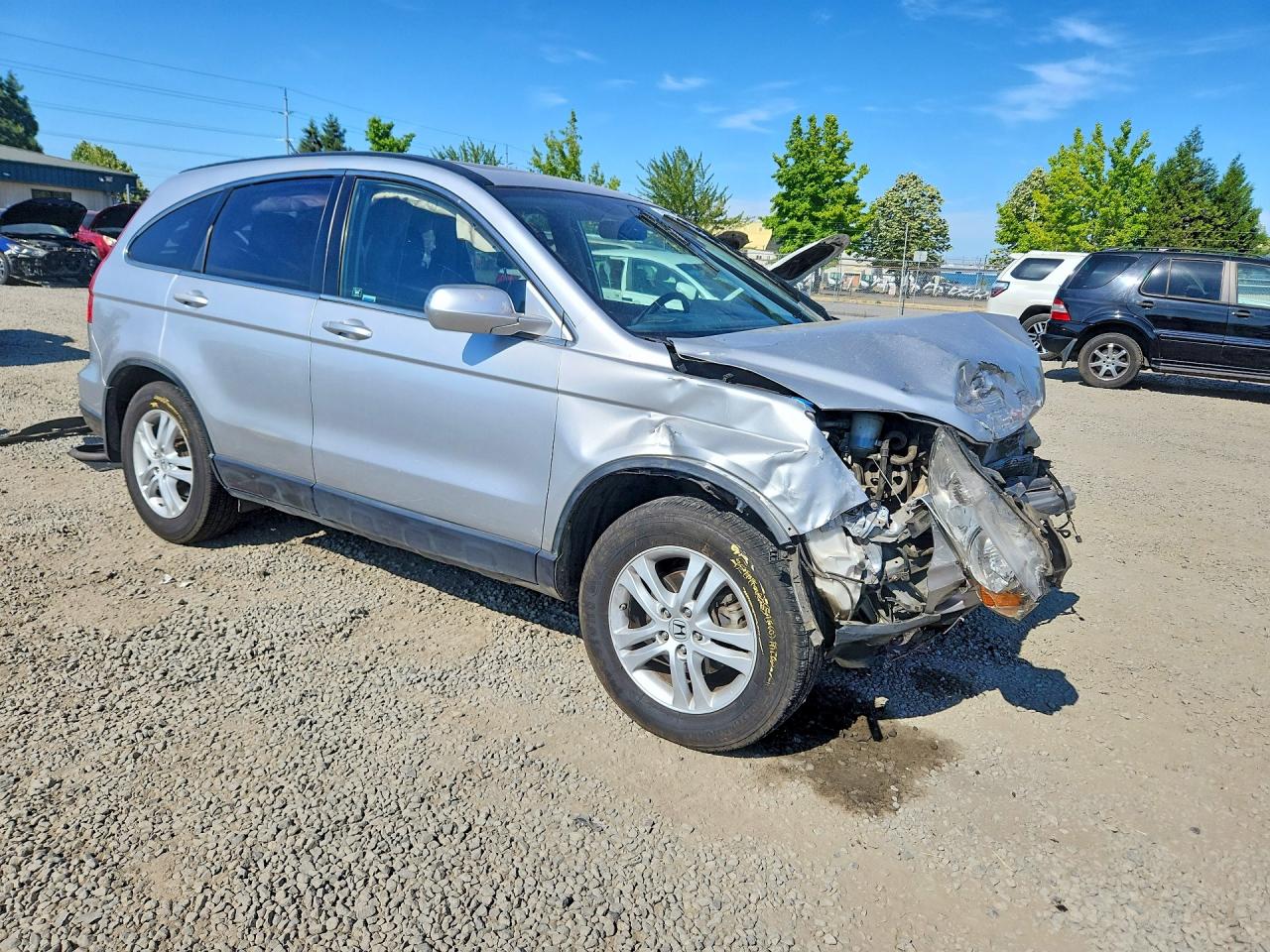 2010 Honda Cr-v Exl Silver vin: JHLRE3H77AC007221