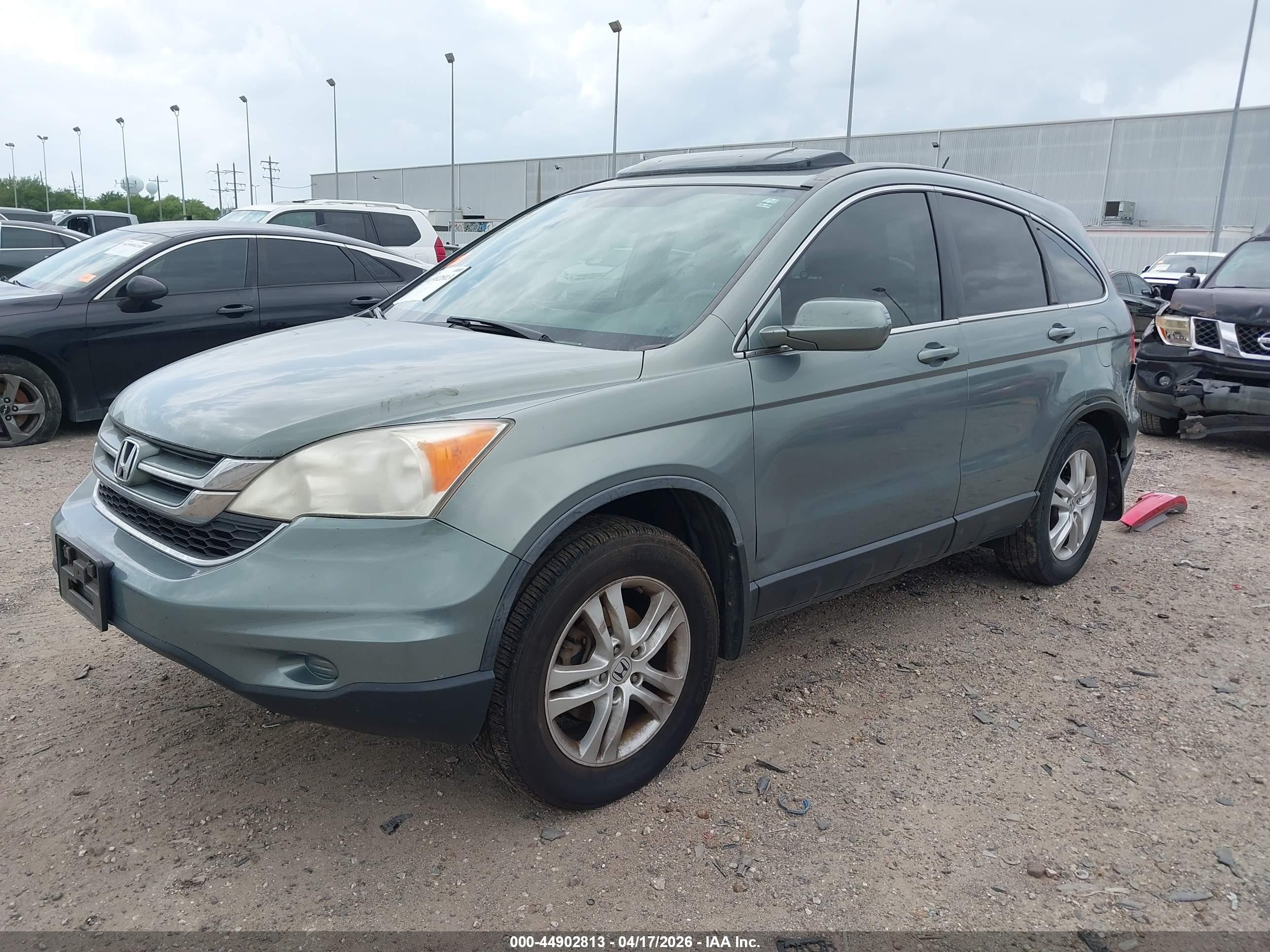 2010 Honda Cr-v Ex-l Зеленый vin: JHLRE3H77AC007395