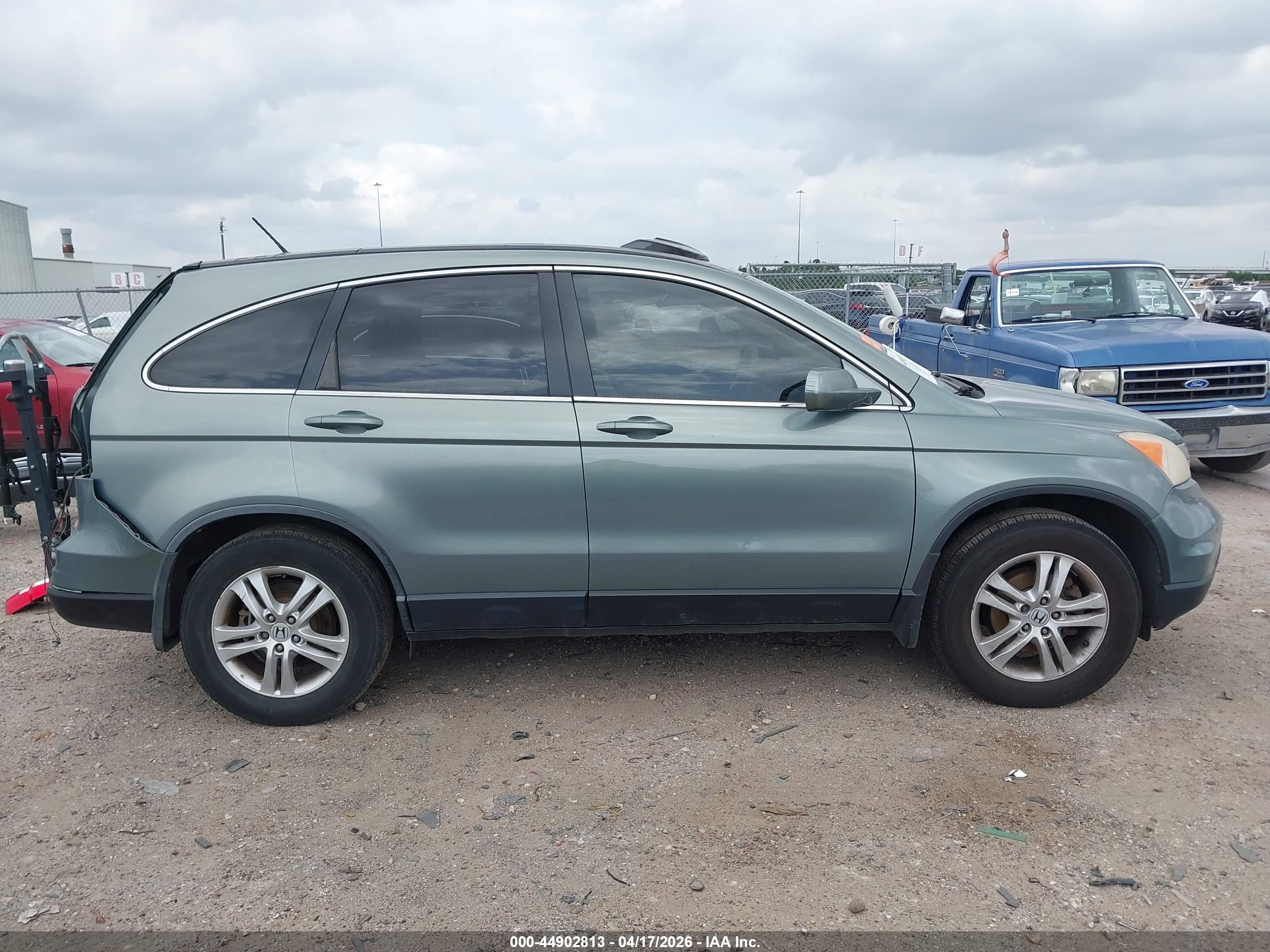 2010 Honda Cr-v Ex-l Зеленый vin: JHLRE3H77AC007395