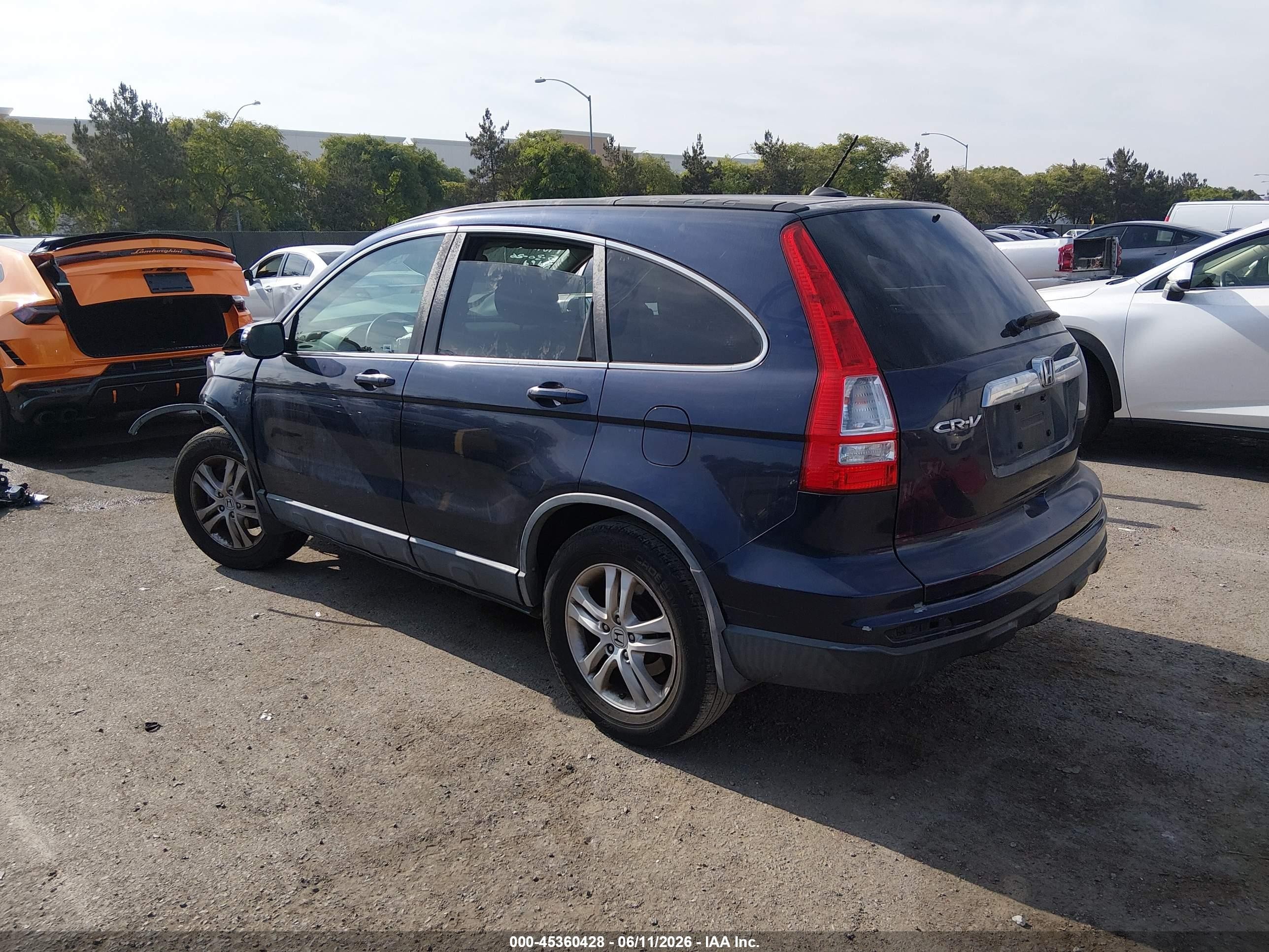 2010 Honda Cr-v Ex-l Dark Blue vin: JHLRE3H78AC002917