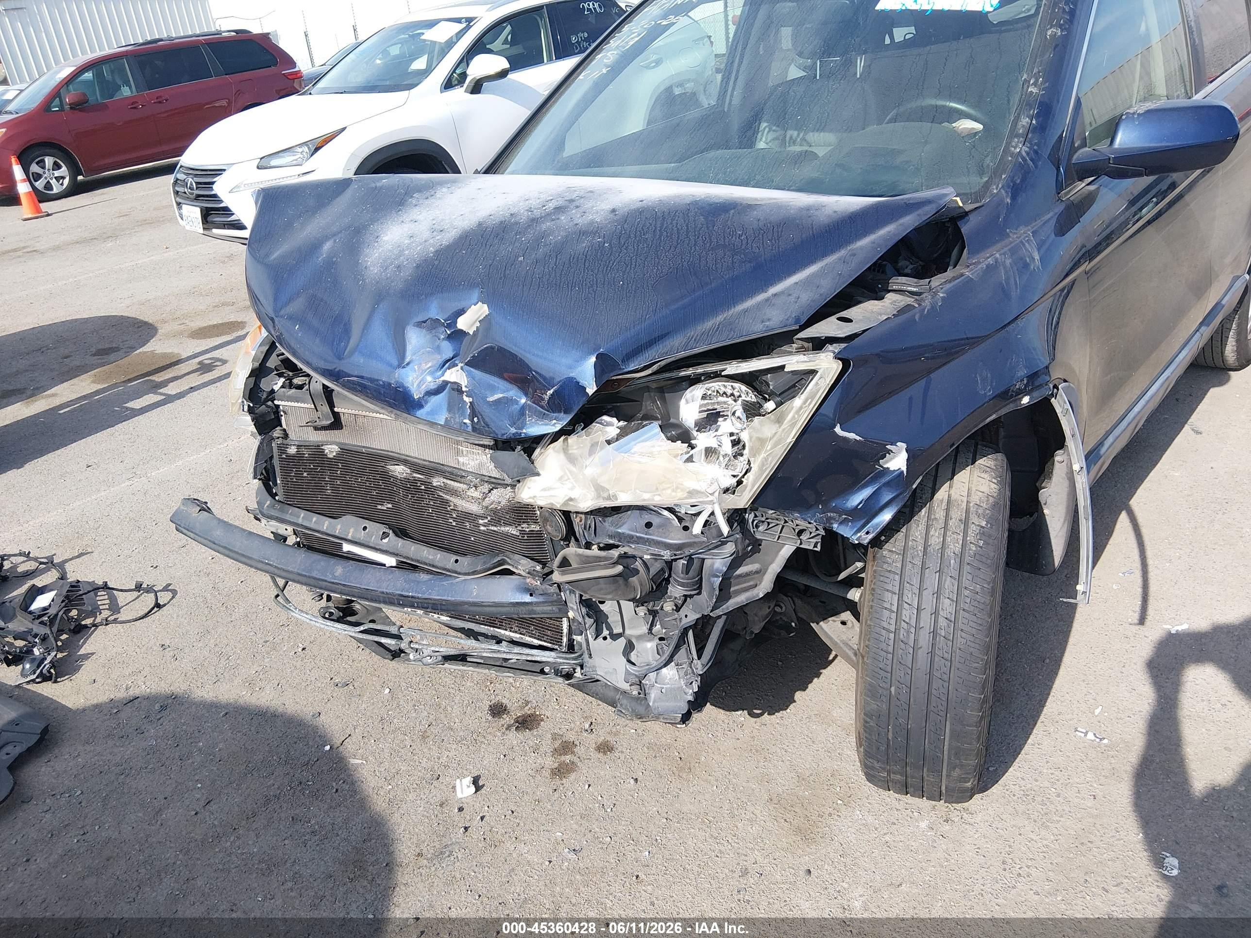 2010 Honda Cr-v Ex-l Dark Blue vin: JHLRE3H78AC002917