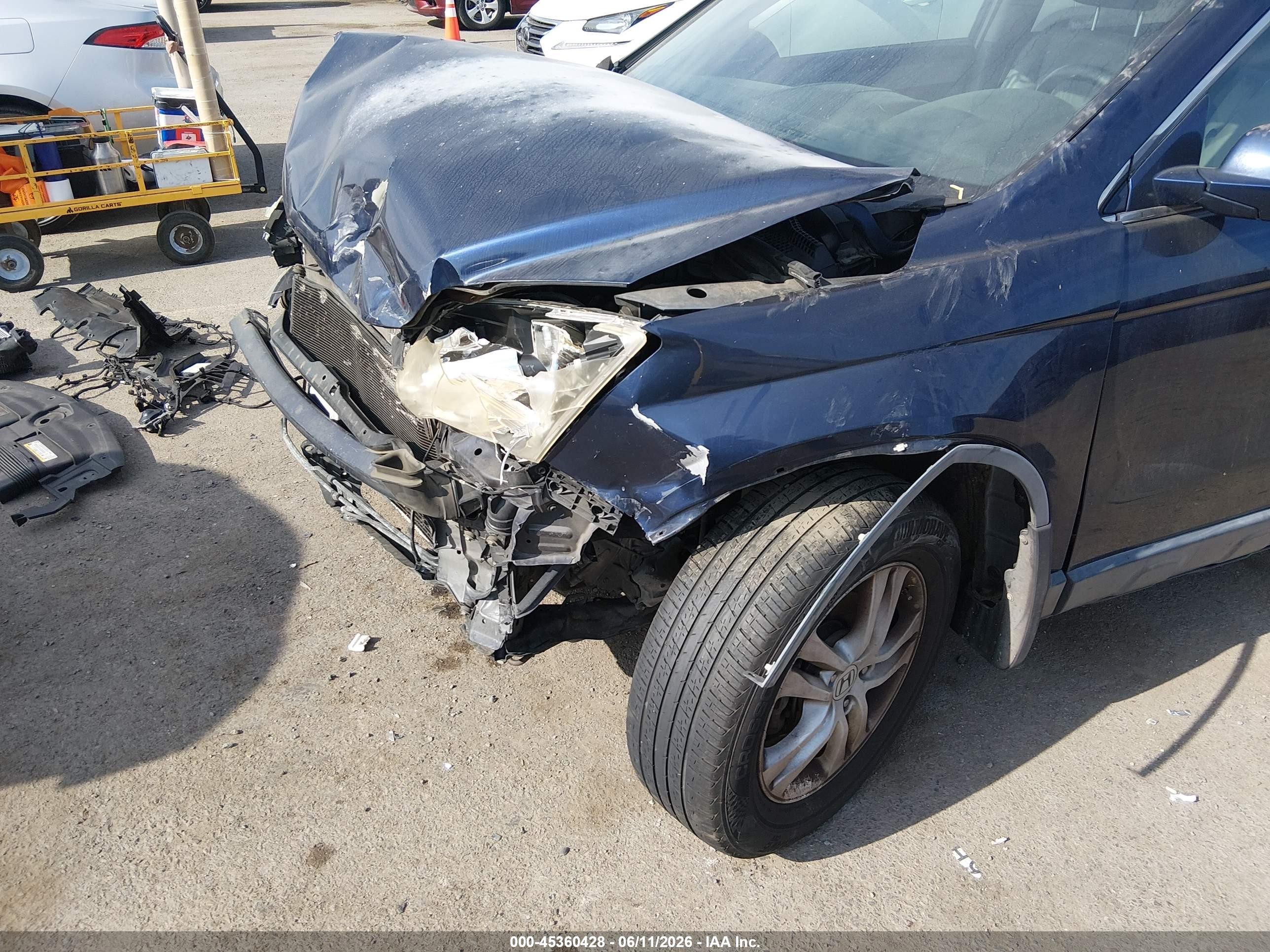2010 Honda Cr-v Ex-l Dark Blue vin: JHLRE3H78AC002917