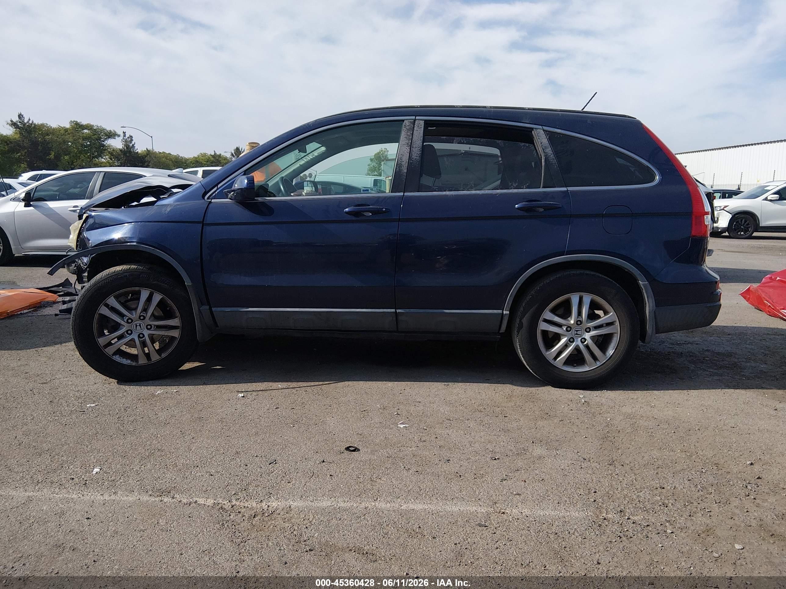 2010 Honda Cr-v Ex-l Dark Blue vin: JHLRE3H78AC002917