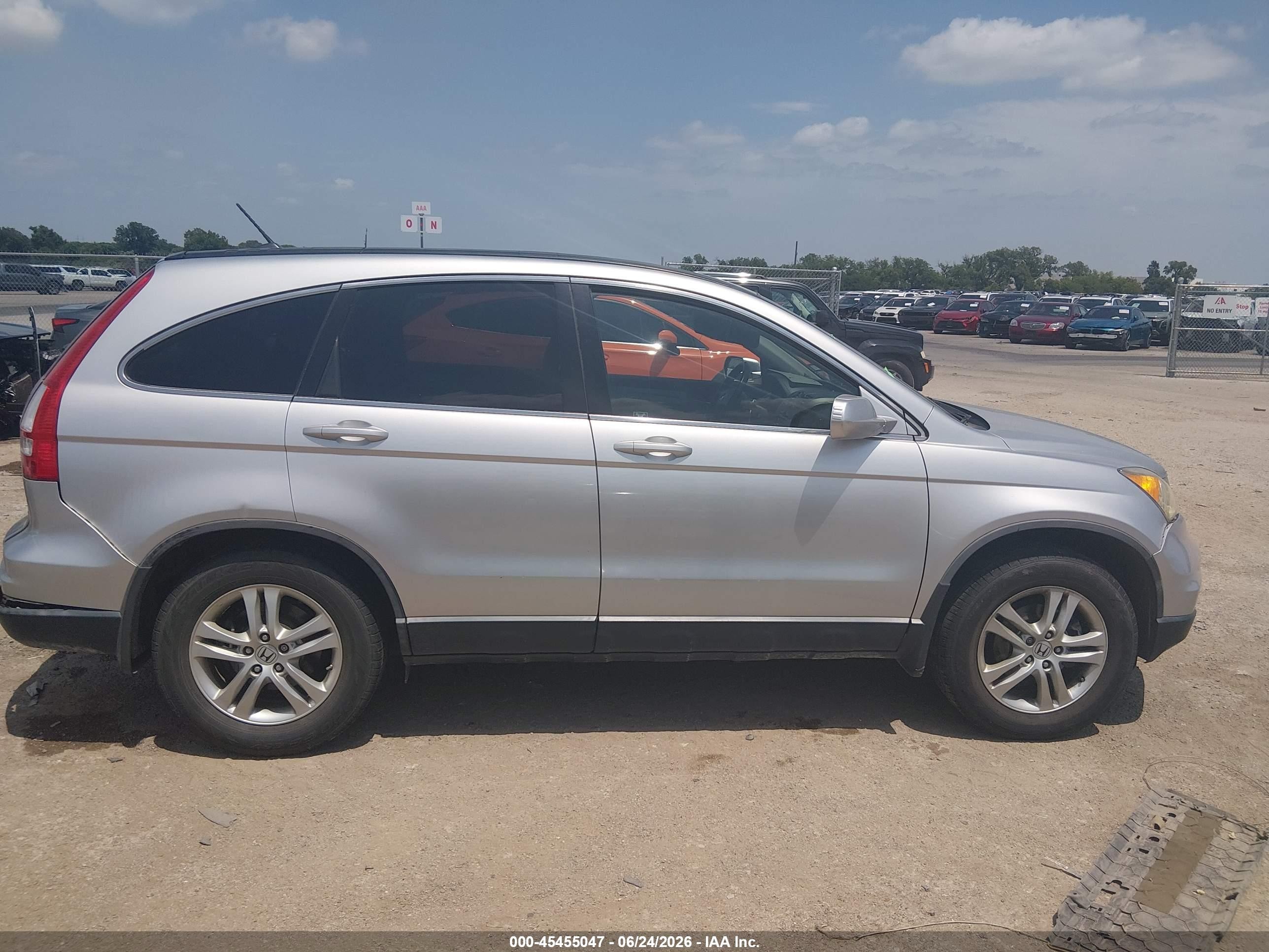 2010 Honda Cr-v Ex-l Silver vin: JHLRE3H78AC003419