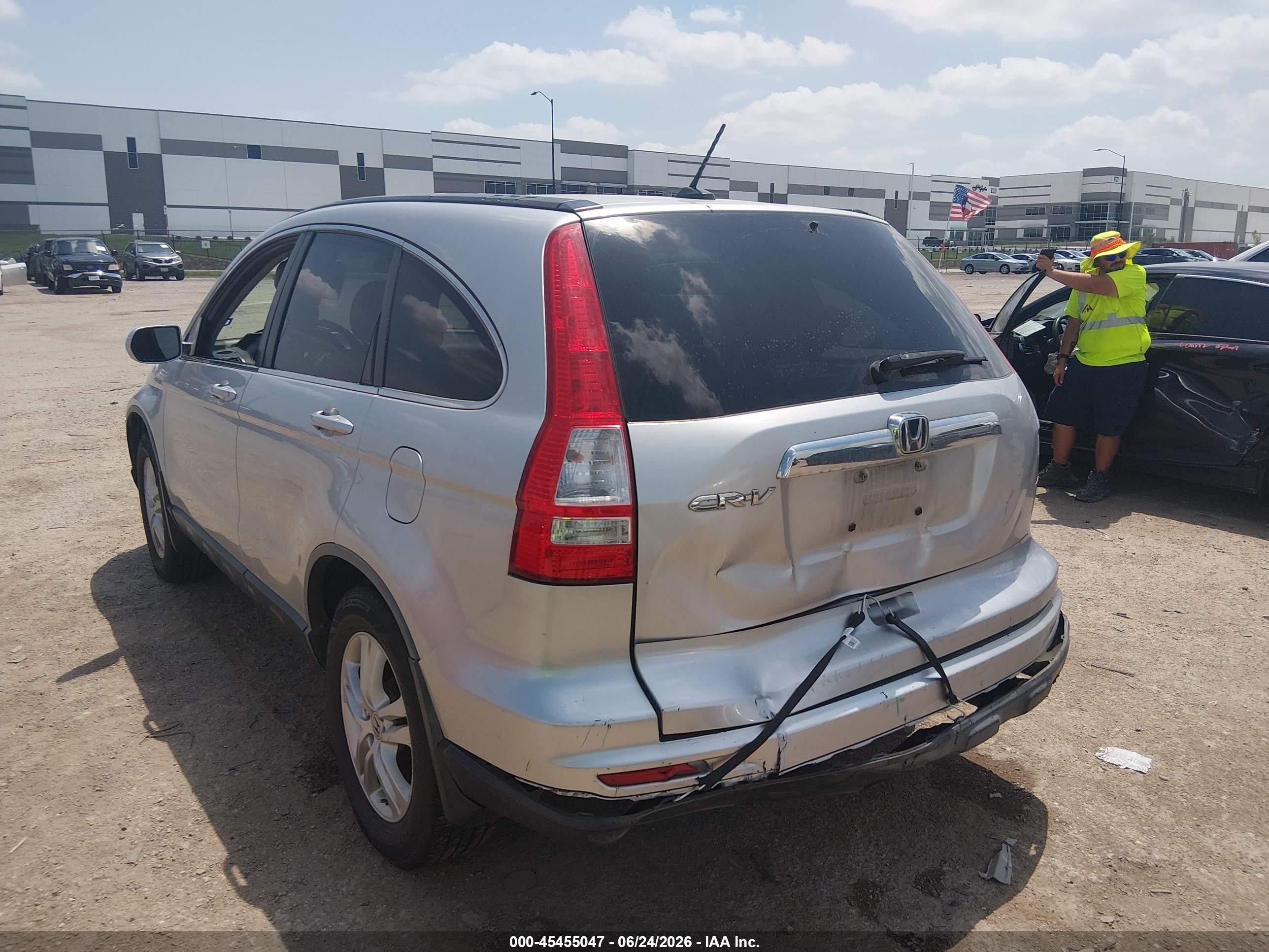 2010 Honda Cr-v Ex-l Silver vin: JHLRE3H78AC003419