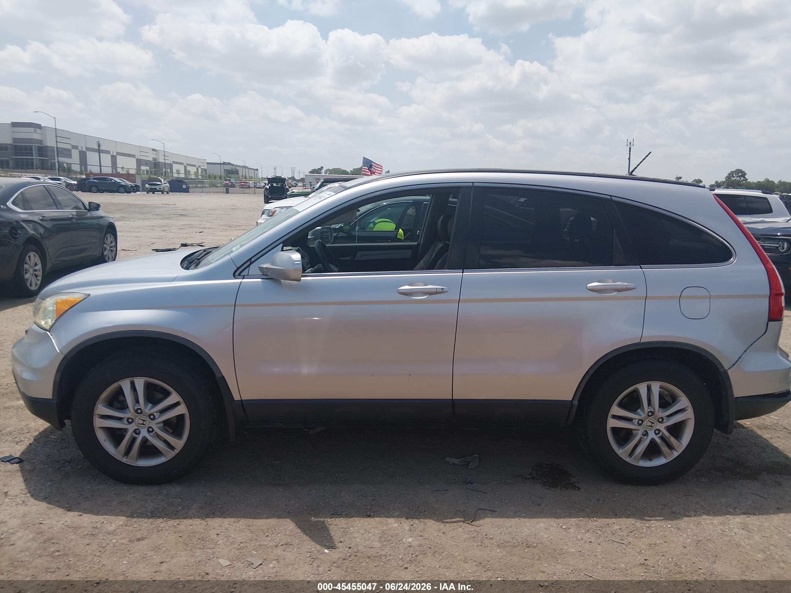 2010 Honda Cr-v Ex-l Silver vin: JHLRE3H78AC003419