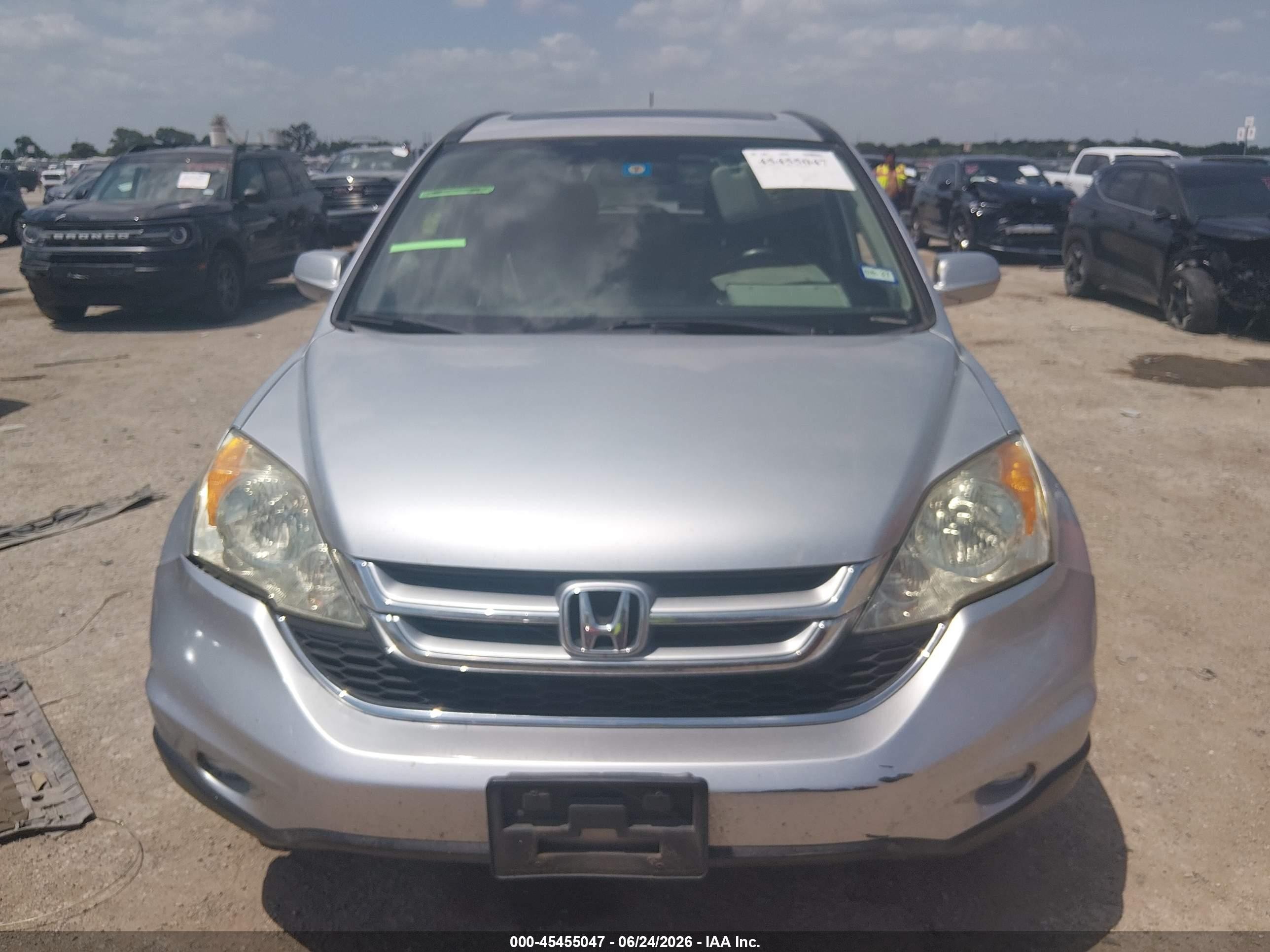 2010 Honda Cr-v Ex-l Silver vin: JHLRE3H78AC003419