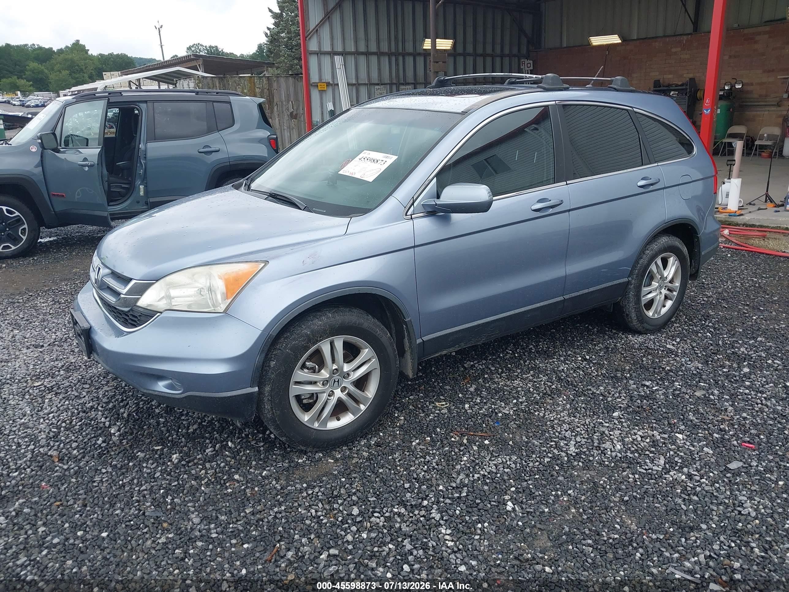 2010 Honda Cr-v Ex-l Синий vin: JHLRE3H78AC005705