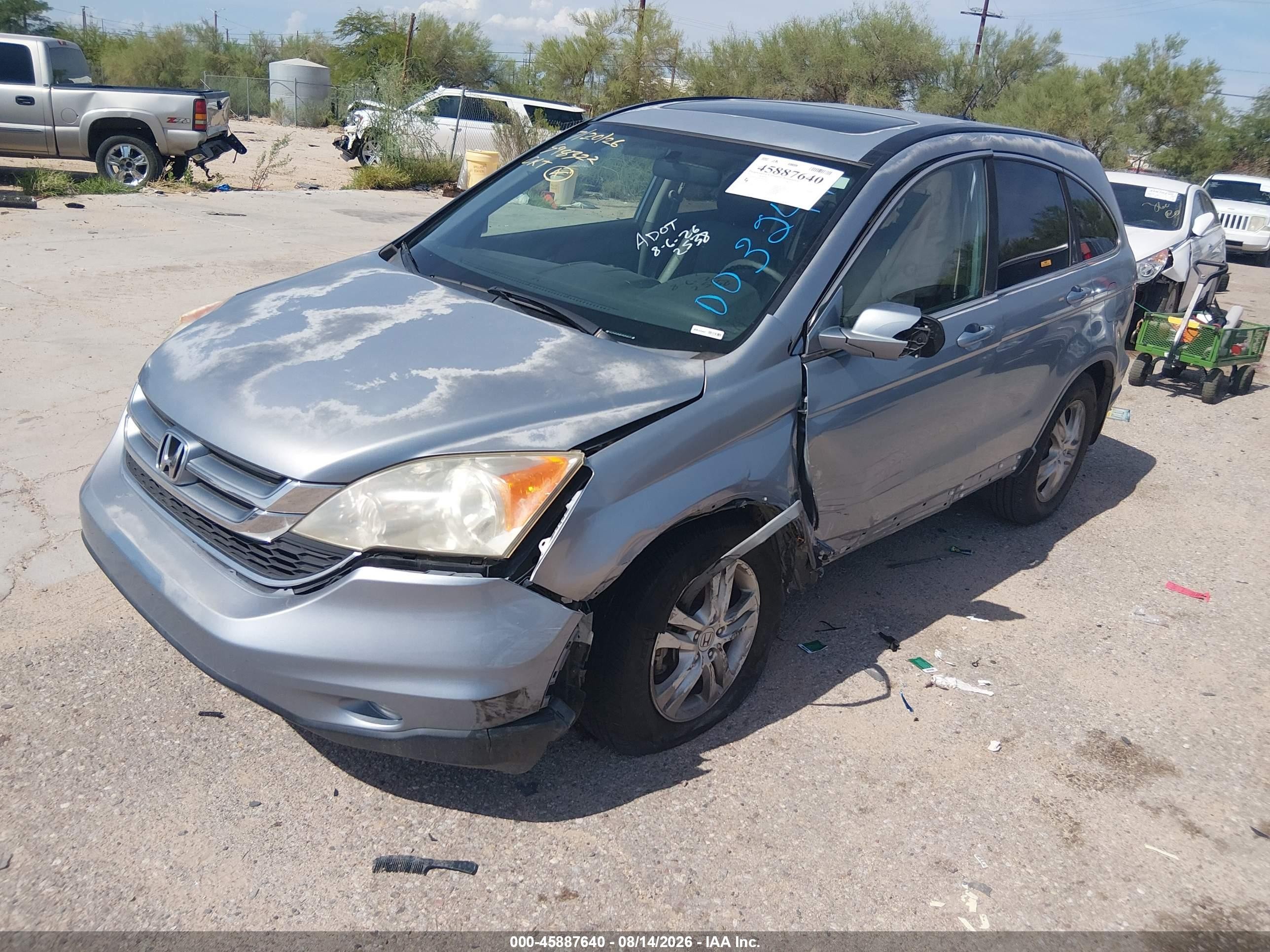 2011 Honda Cr-v Ex-l Серебряный vin: JHLRE3H78BC003244