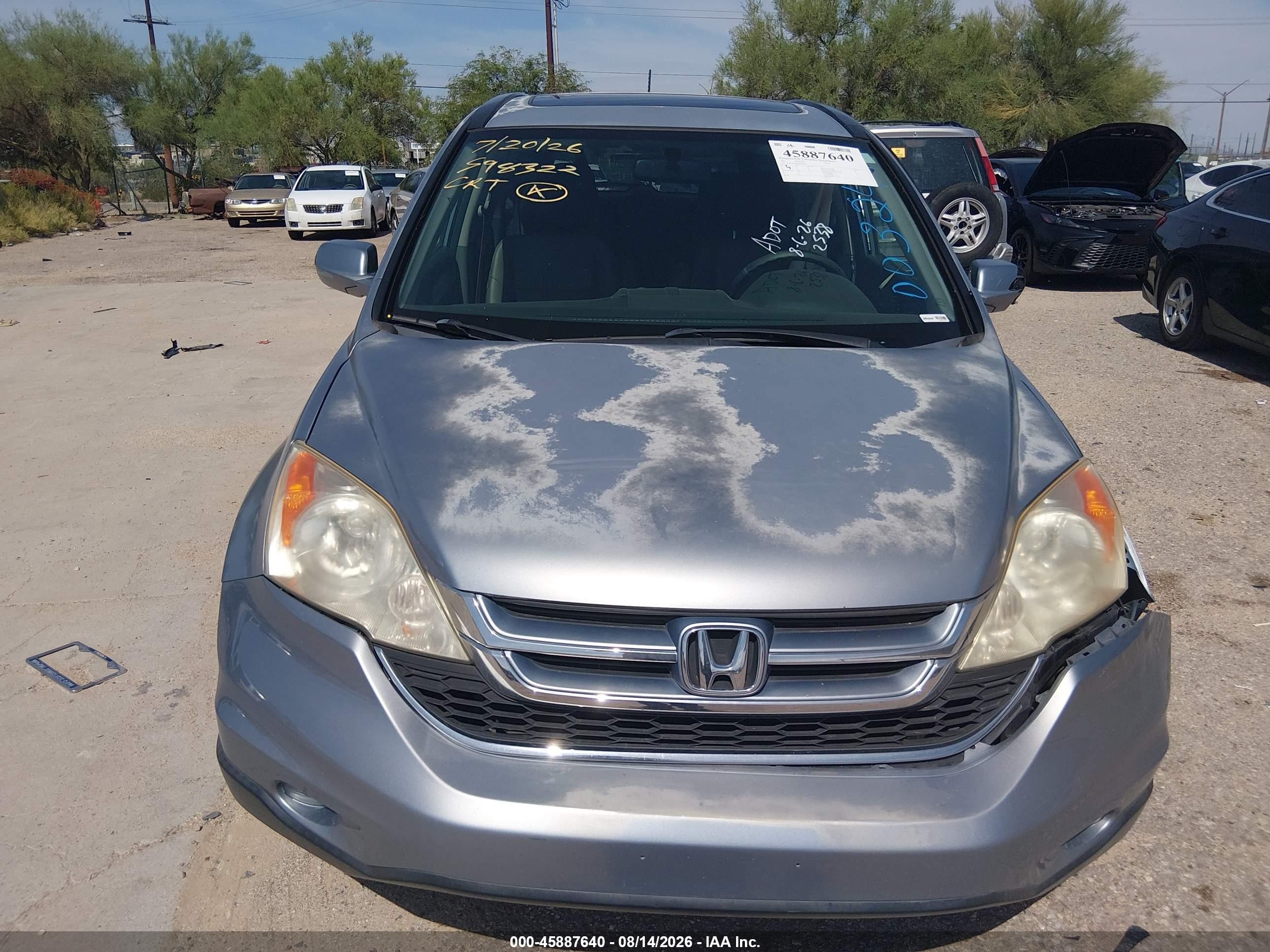 2011 Honda Cr-v Ex-l Серебряный vin: JHLRE3H78BC003244