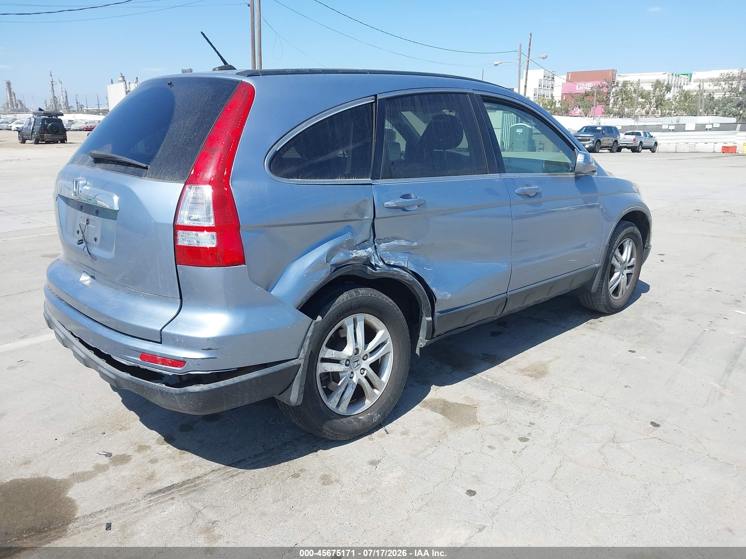 2010 Honda Cr-v Ex-l Light Blue vin: JHLRE3H7XAC007763