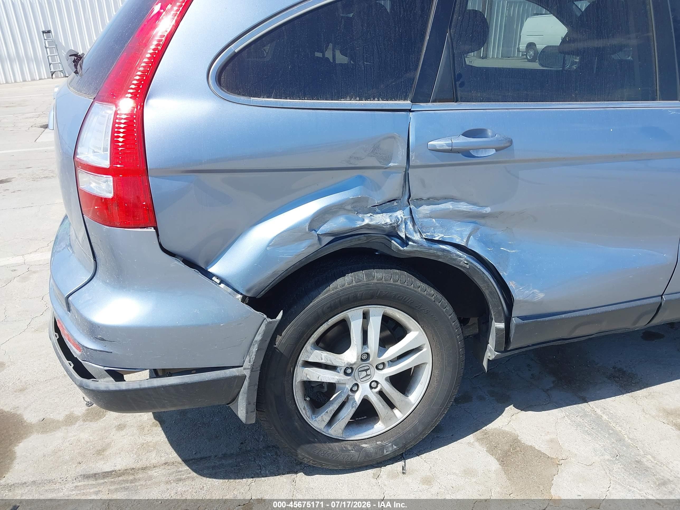 2010 Honda Cr-v Ex-l Light Blue vin: JHLRE3H7XAC007763