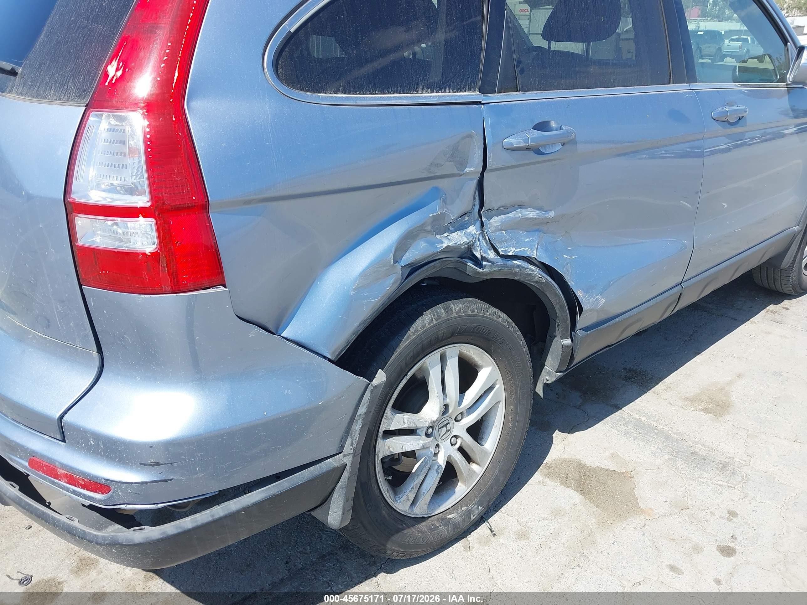 2010 Honda Cr-v Ex-l Light Blue vin: JHLRE3H7XAC007763