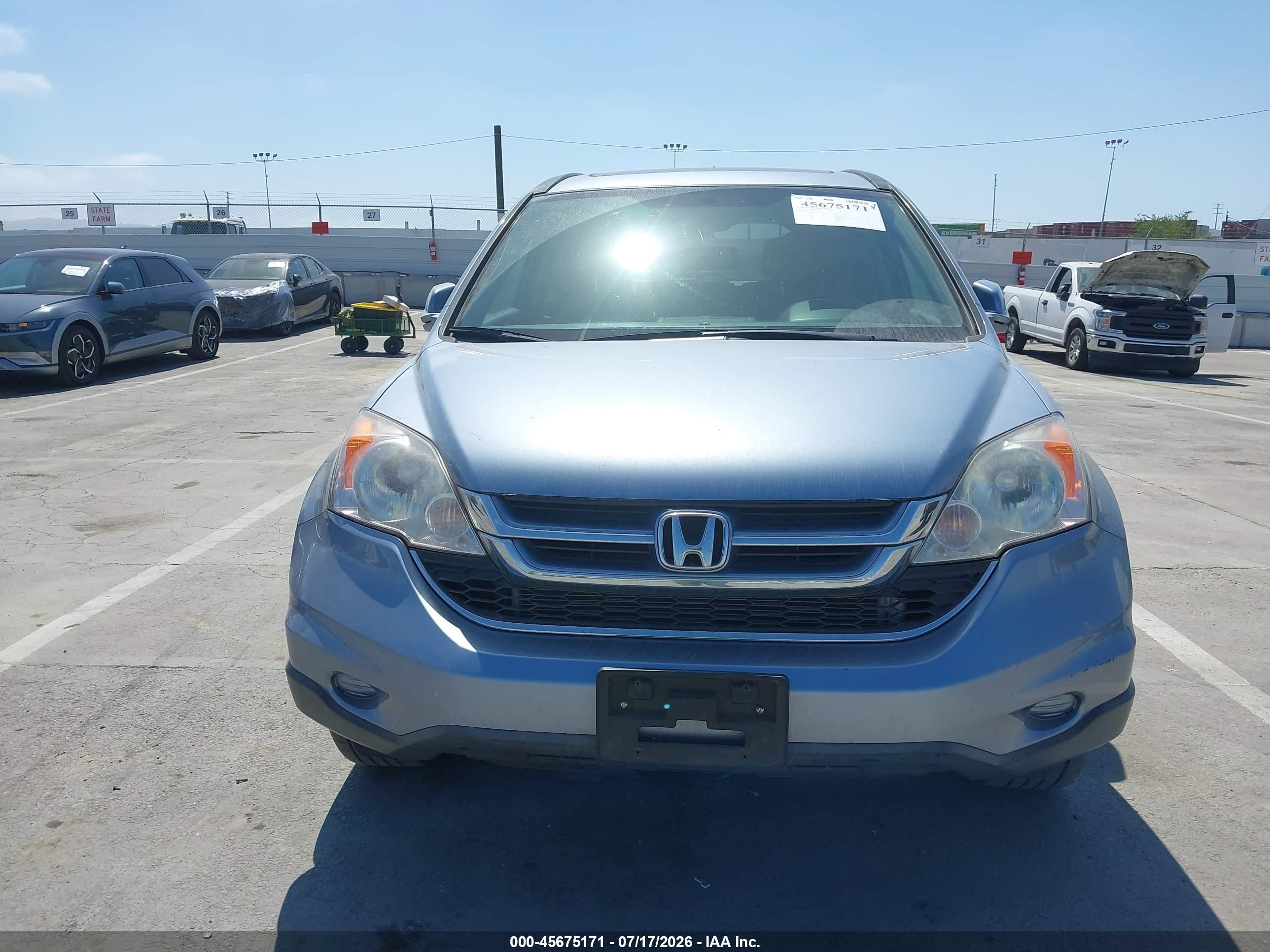 2010 Honda Cr-v Ex-l Light Blue vin: JHLRE3H7XAC007763